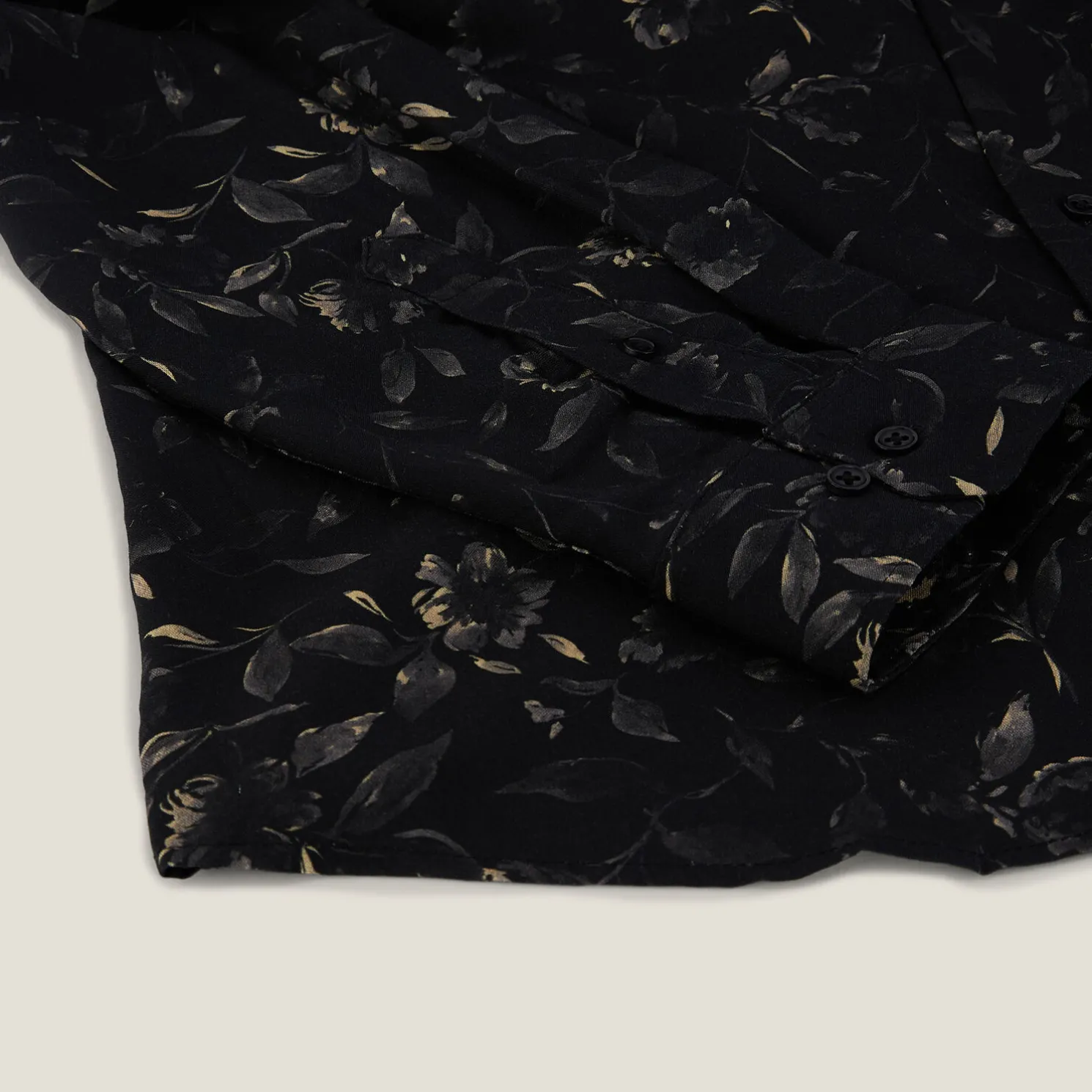 Hemd in viscose met bloemenprint