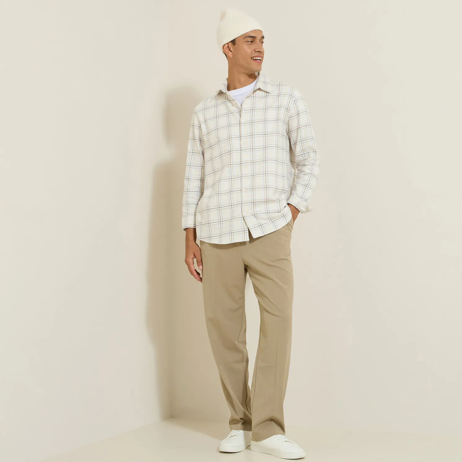 Hemd met ruitjes in flanelkatoen