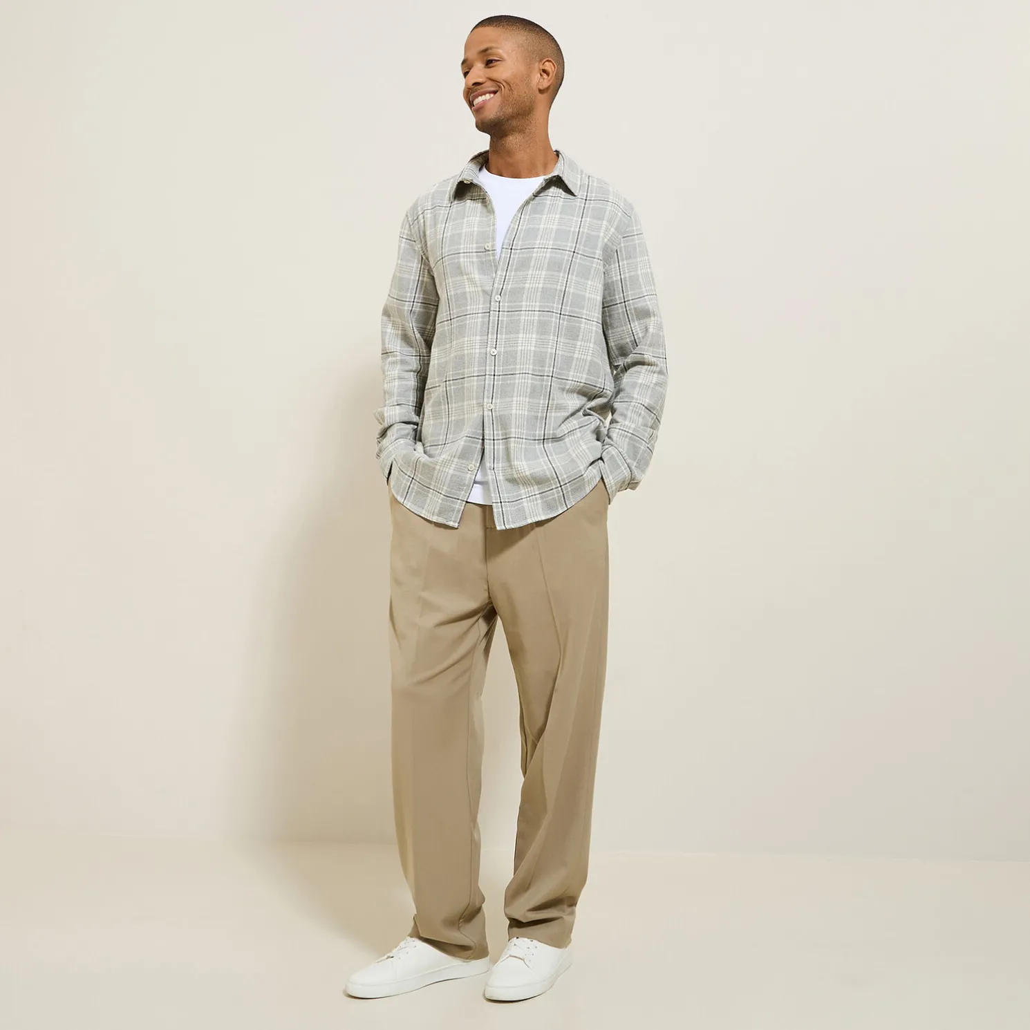 Hemd met ruitjes in flanelkatoen