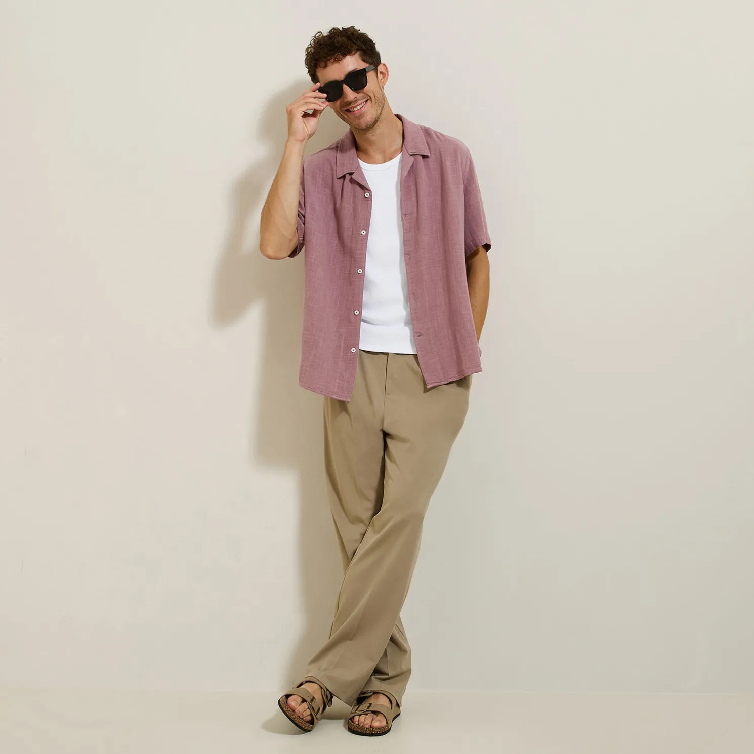 Hemdje in geweven katoengaas