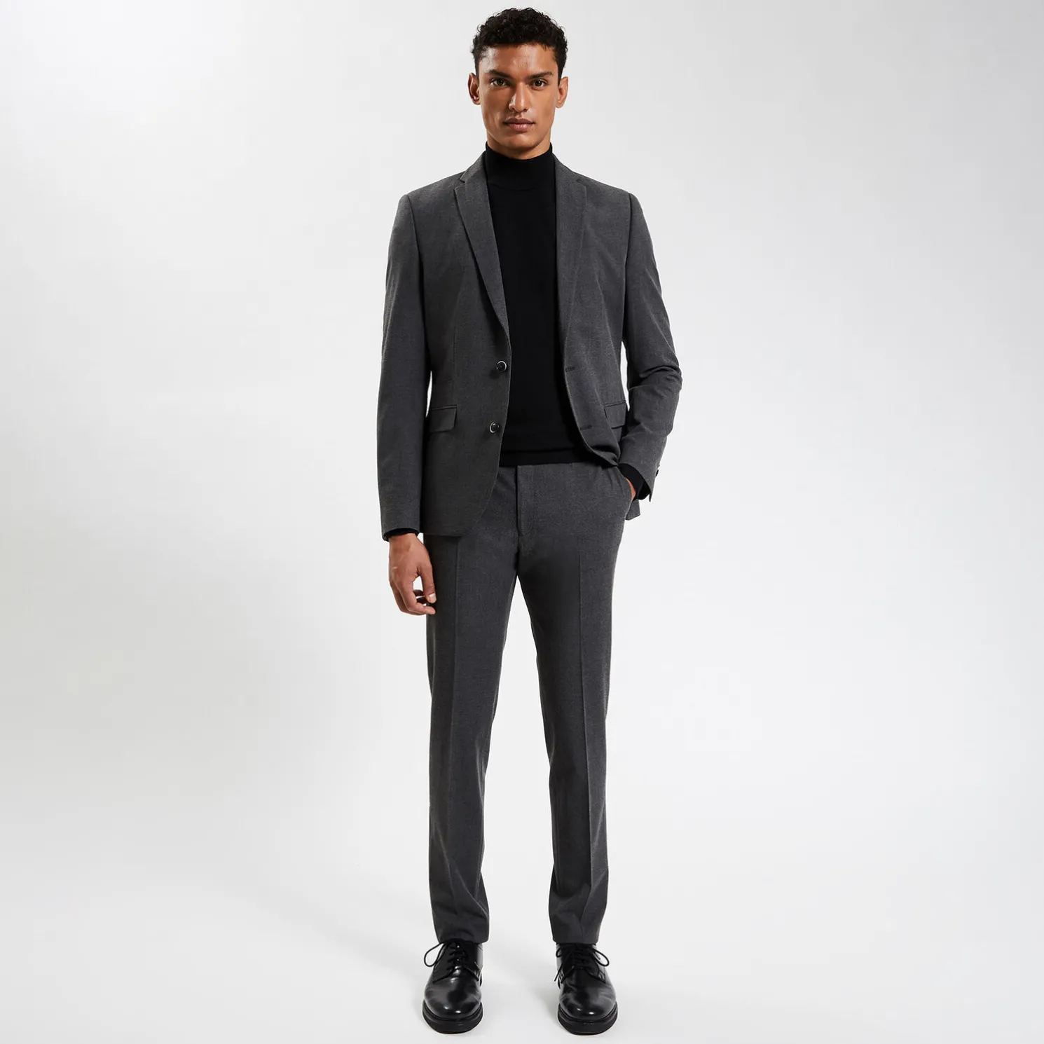 Het pakket extraslim kostuum bi-stretch - Grijs