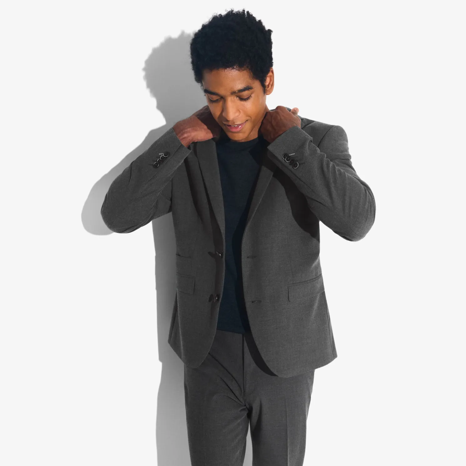 Het pakket extraslim kostuum bi-stretch - Grijs