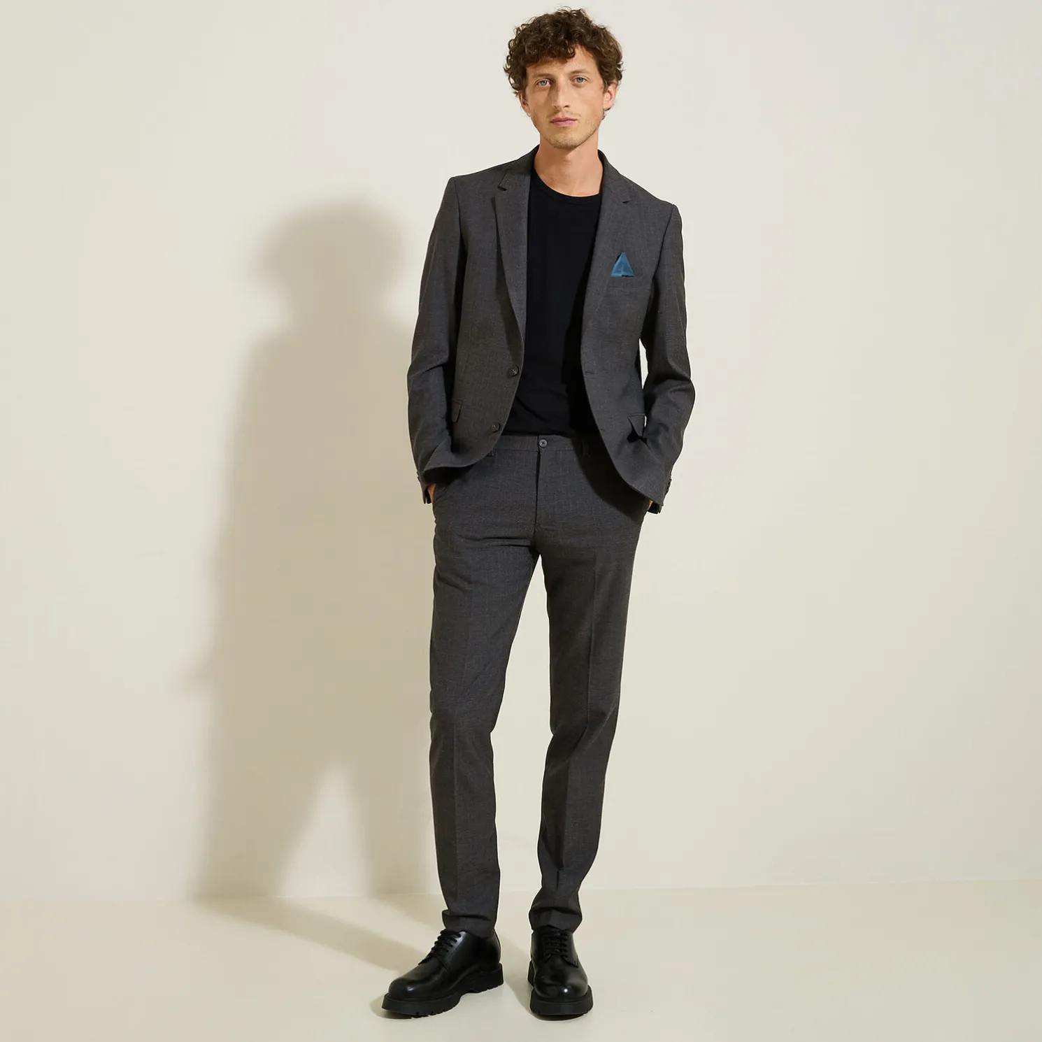 Het pakket slim kostuum - Midden grijs