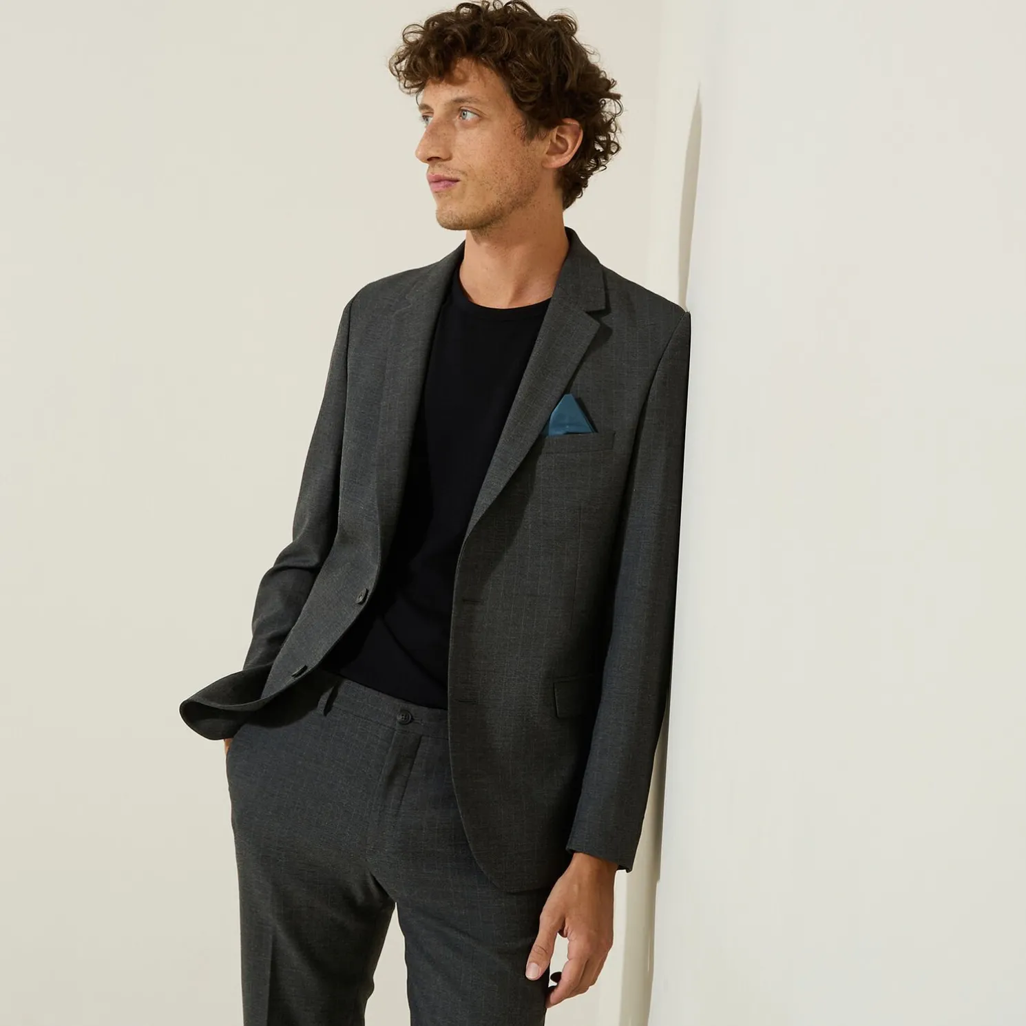 Het pakket slim kostuum - Midden grijs