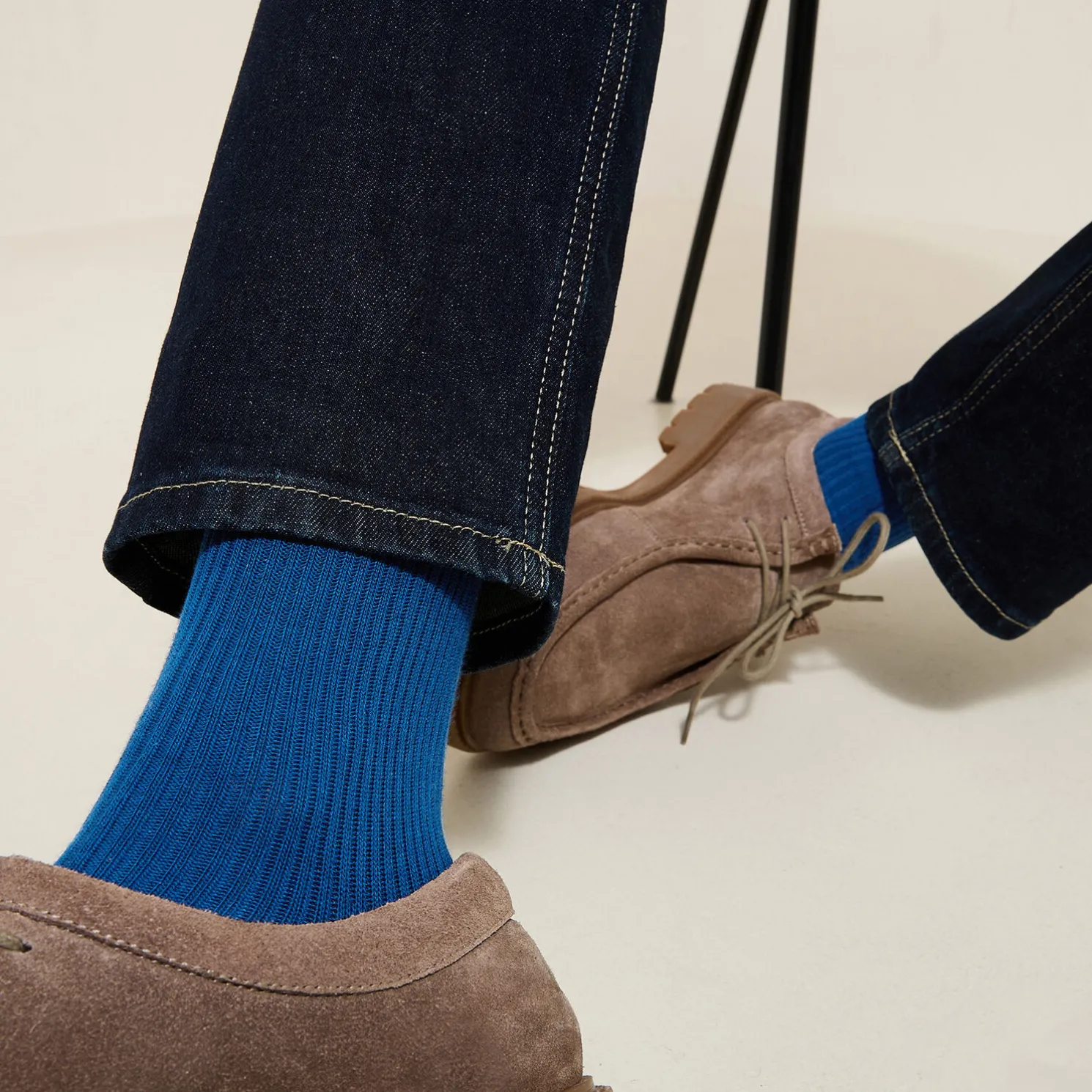 Hoge sokken in biokatoen