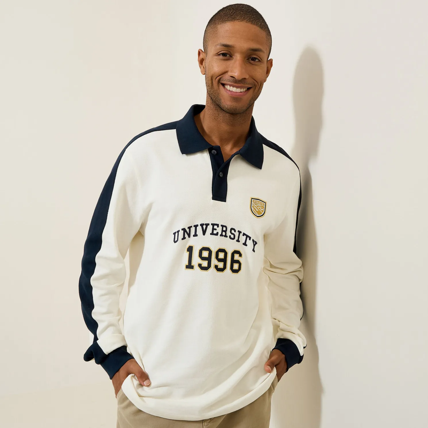 Iconische polo met lange mouwen