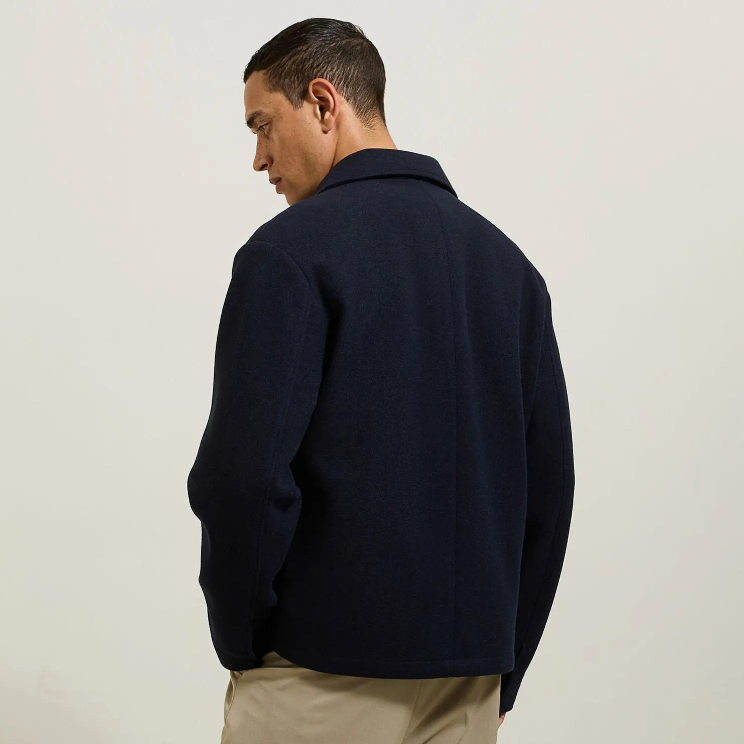 Jack met hemdskraag en rits