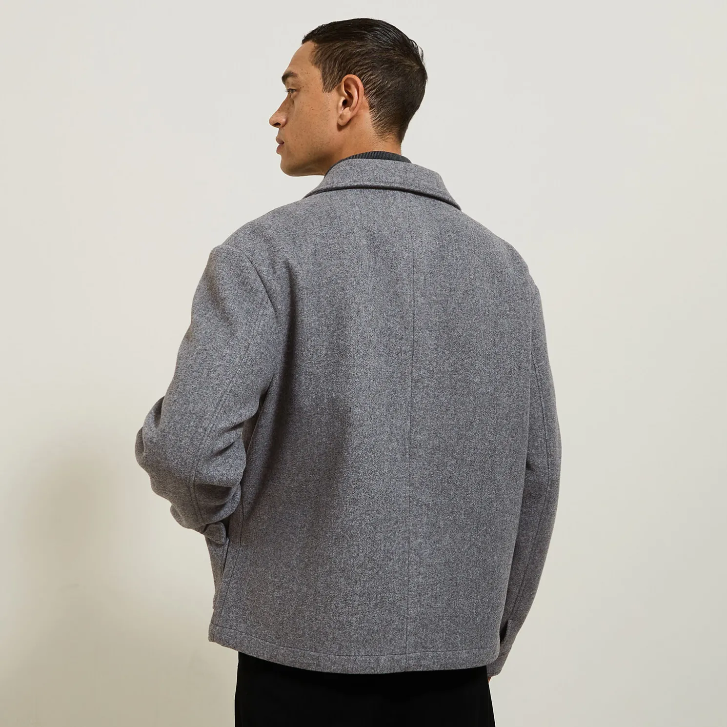 Jack met hemdskraag en rits