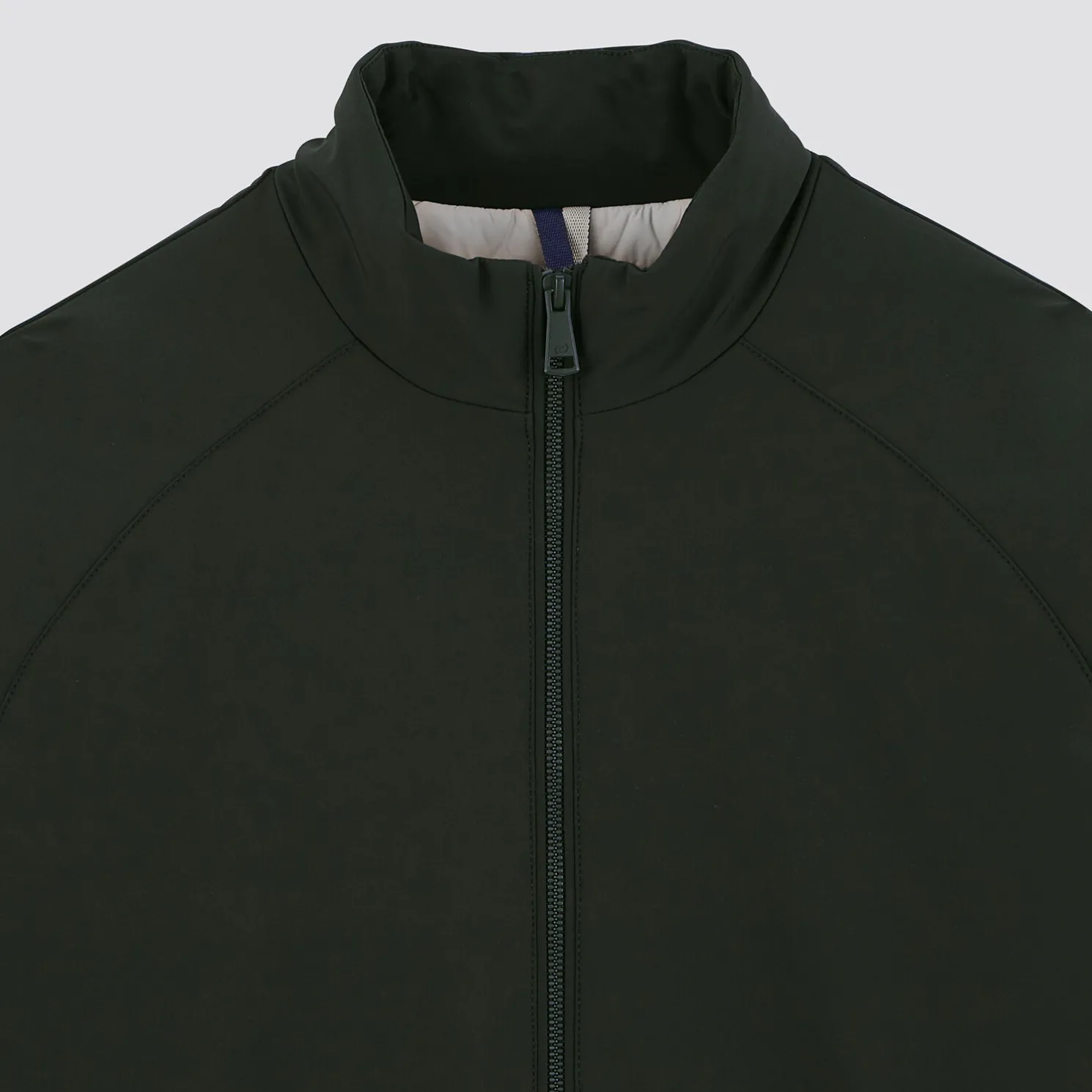 jack met ristsluiting en opstaande kraag