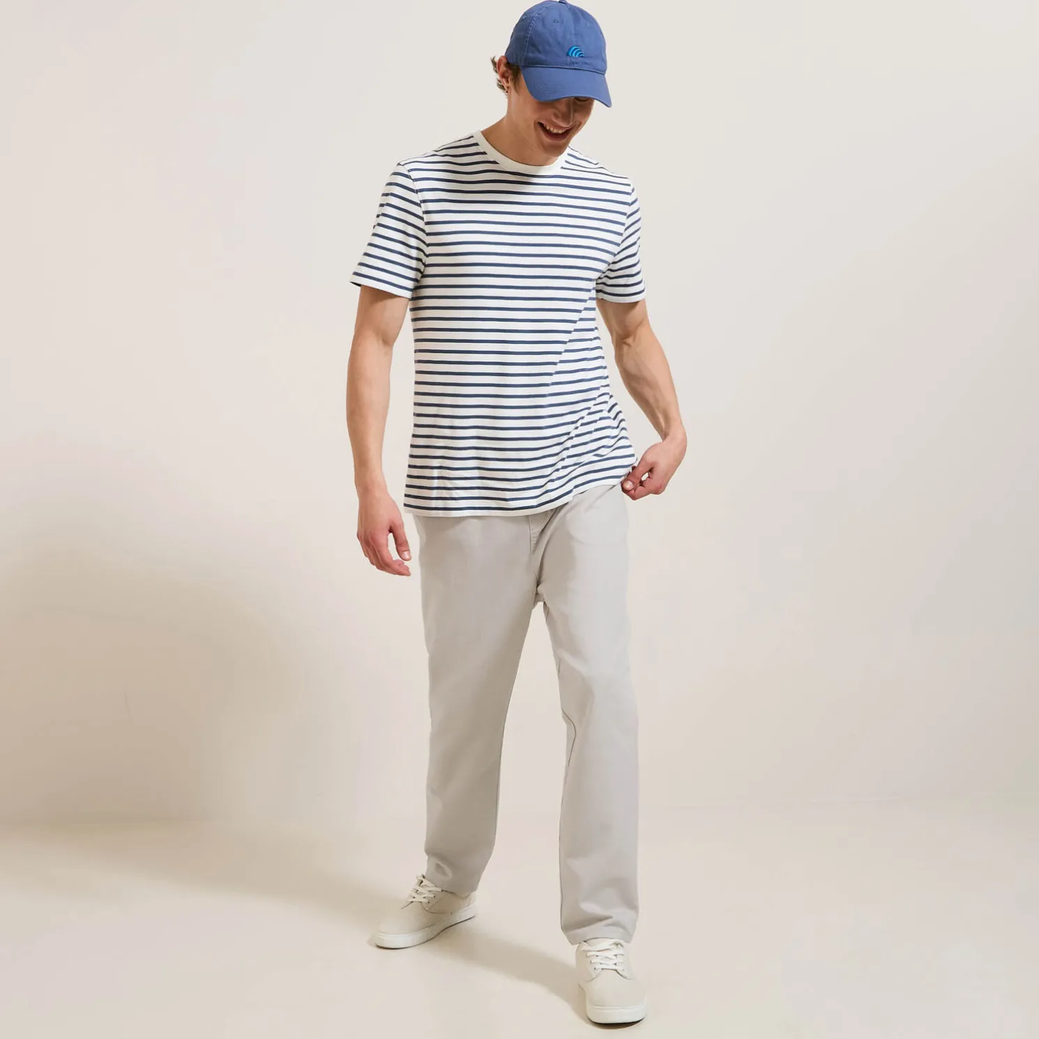 Joggingbroek met linnen