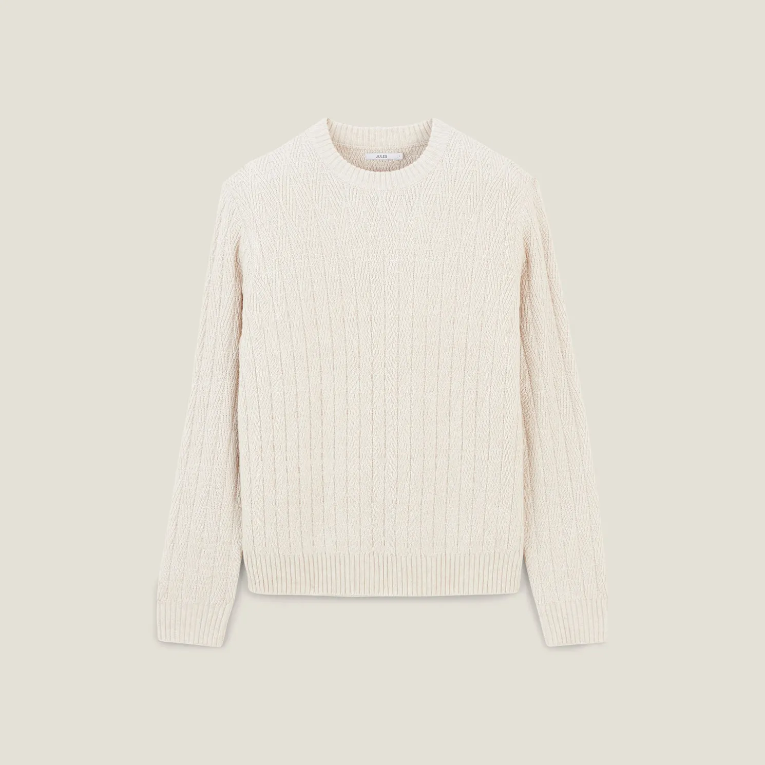 Kabeltrui met ronde hals