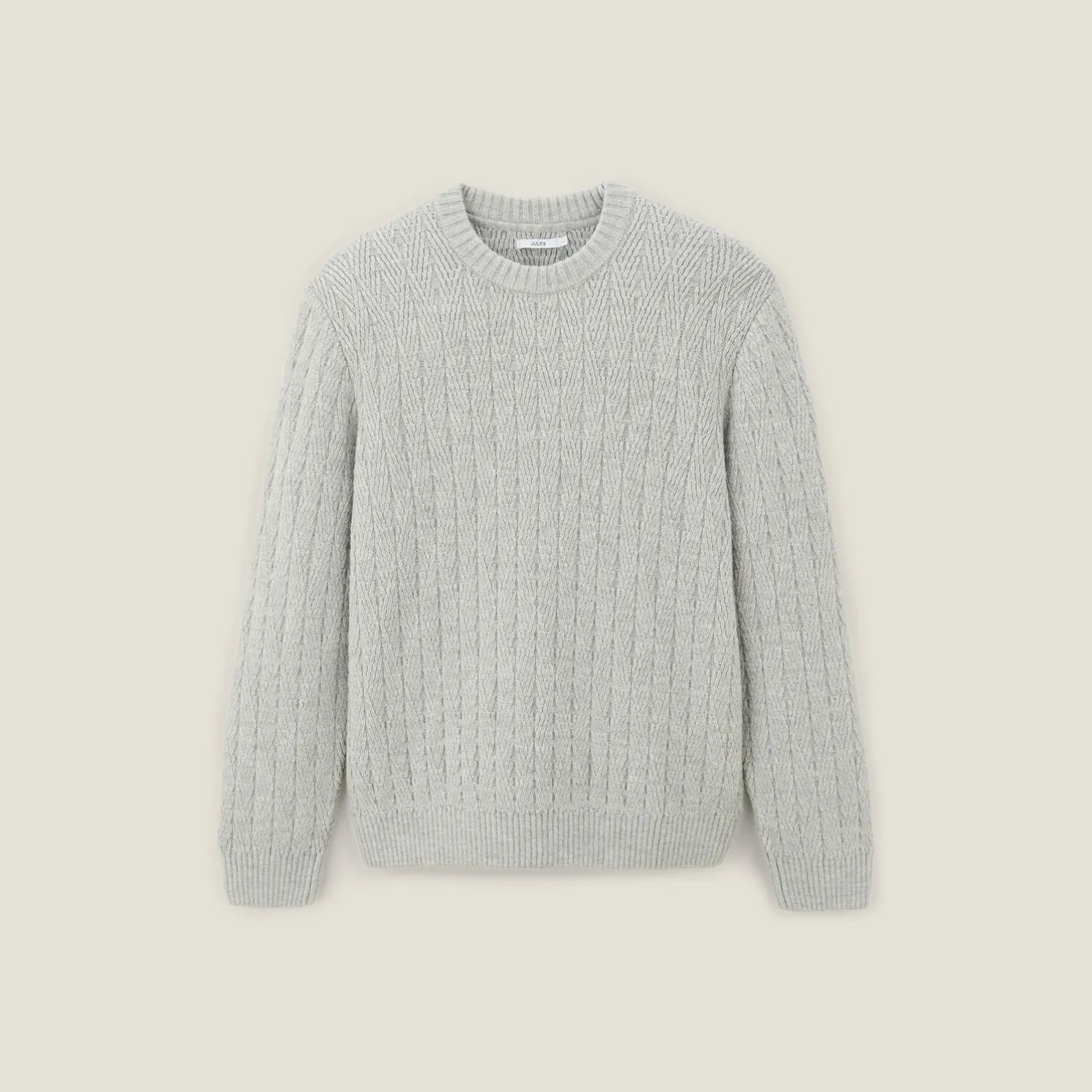 Kabeltrui met ronde hals