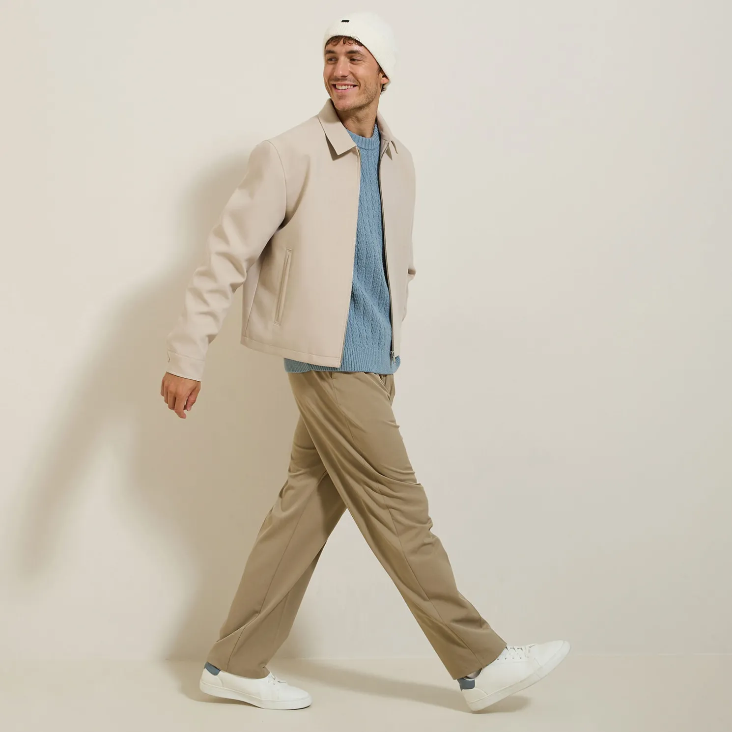 Kabeltrui met ronde hals