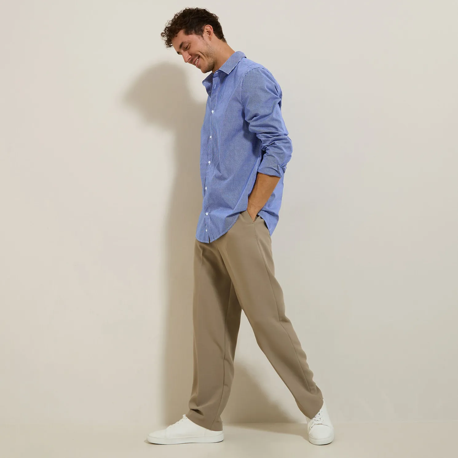 Katoenen hemd met ruitjes