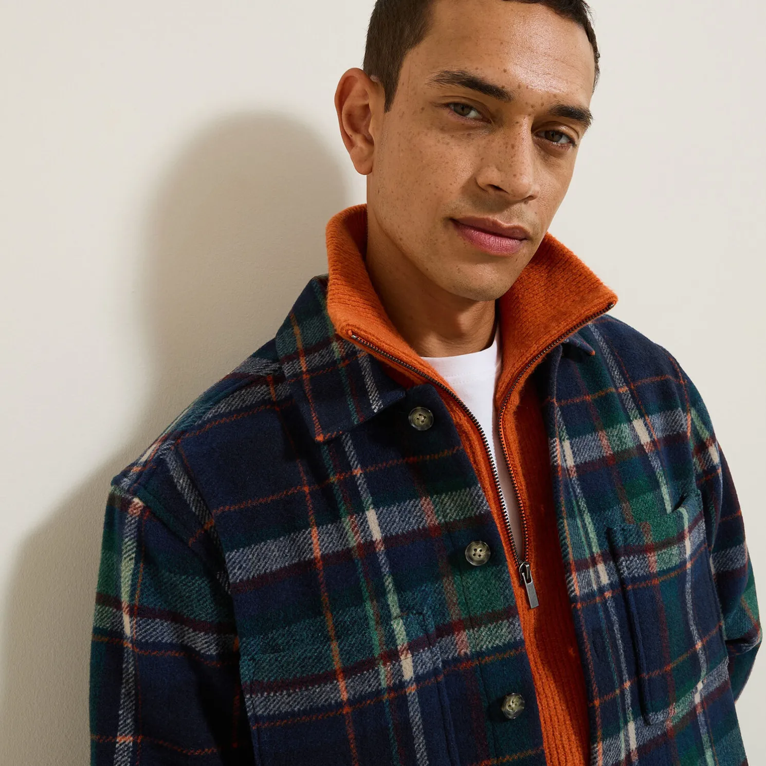 Katoenen overhemd met ruitjes