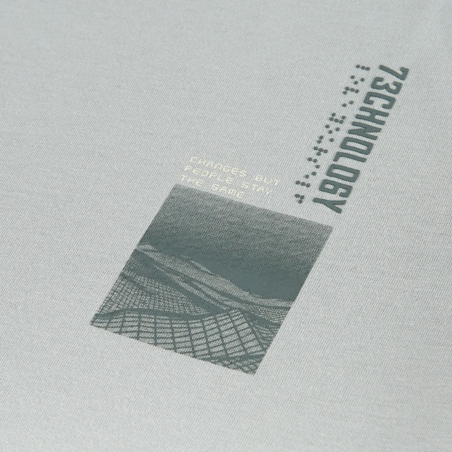 Katoenen T-shirt met ronde hals en print