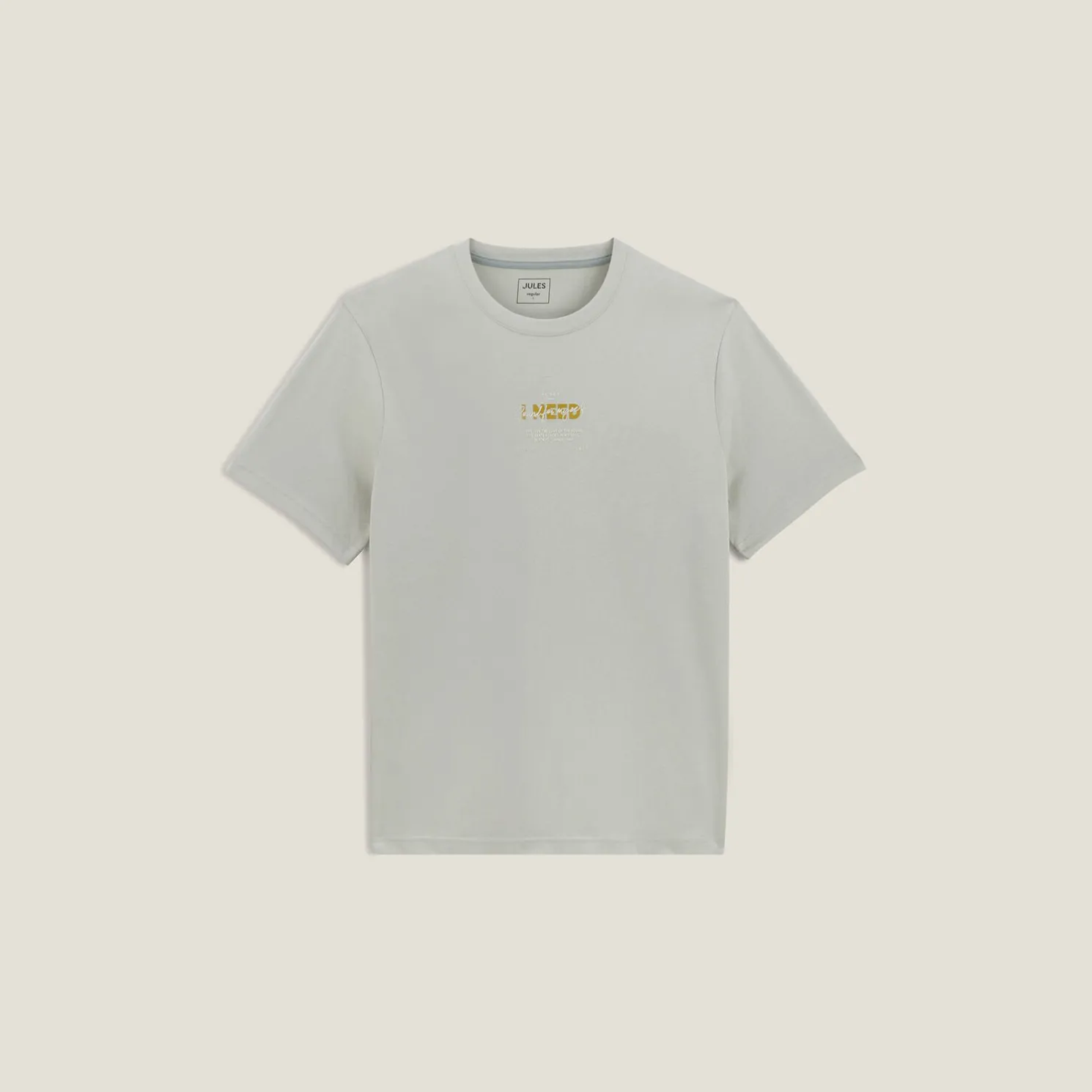 Katoenen T-shirt met ronde hals en print