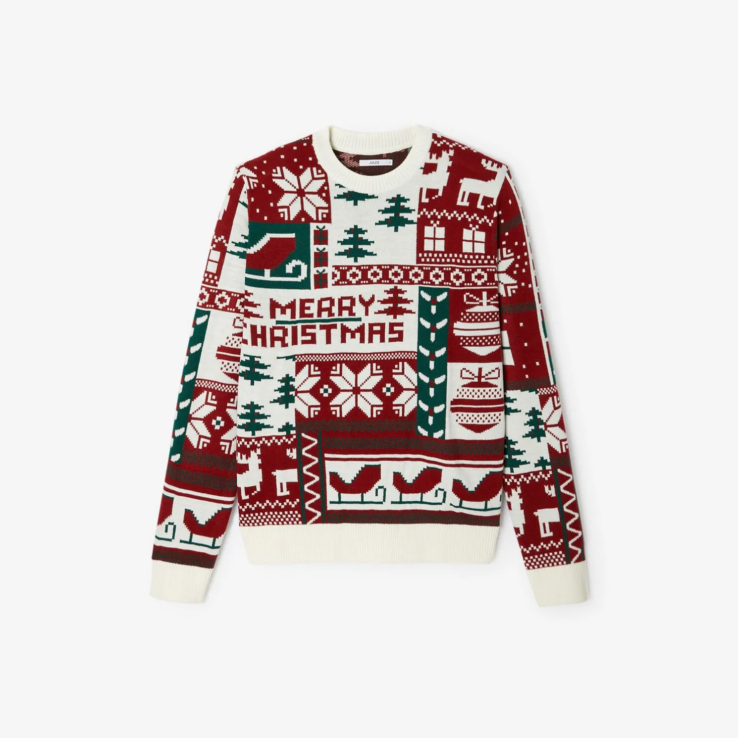 Kersttrui met ronde hals