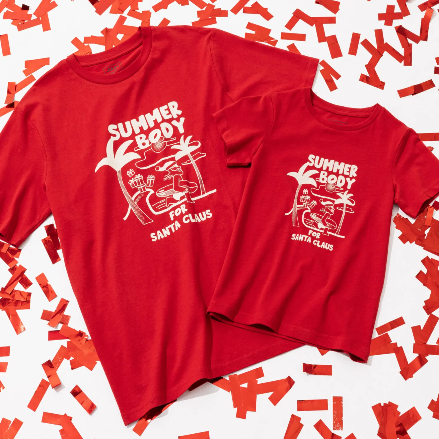 Kerst-T-shirt met ronde hals