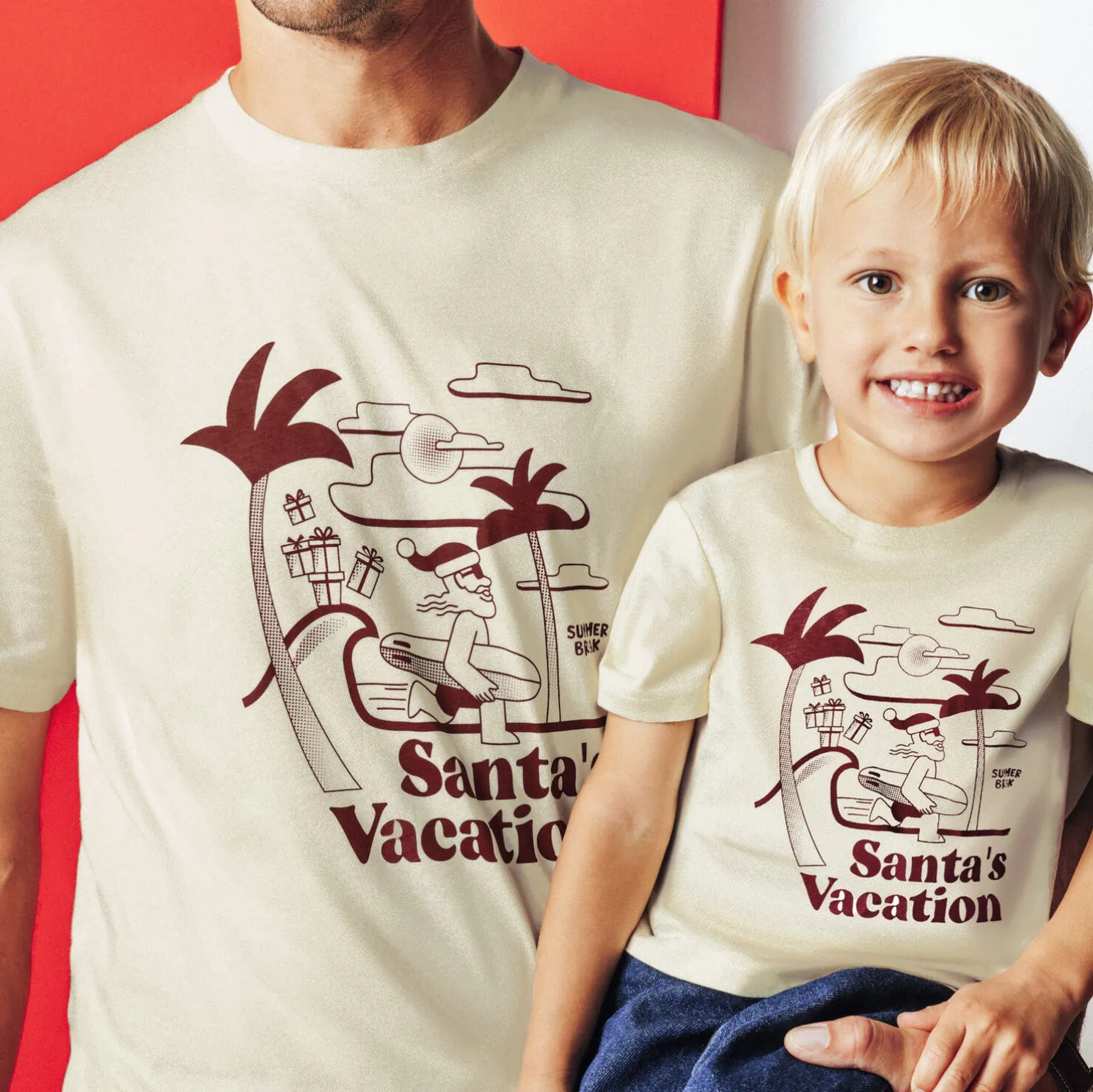 Kerst-T-shirt met ronde hals