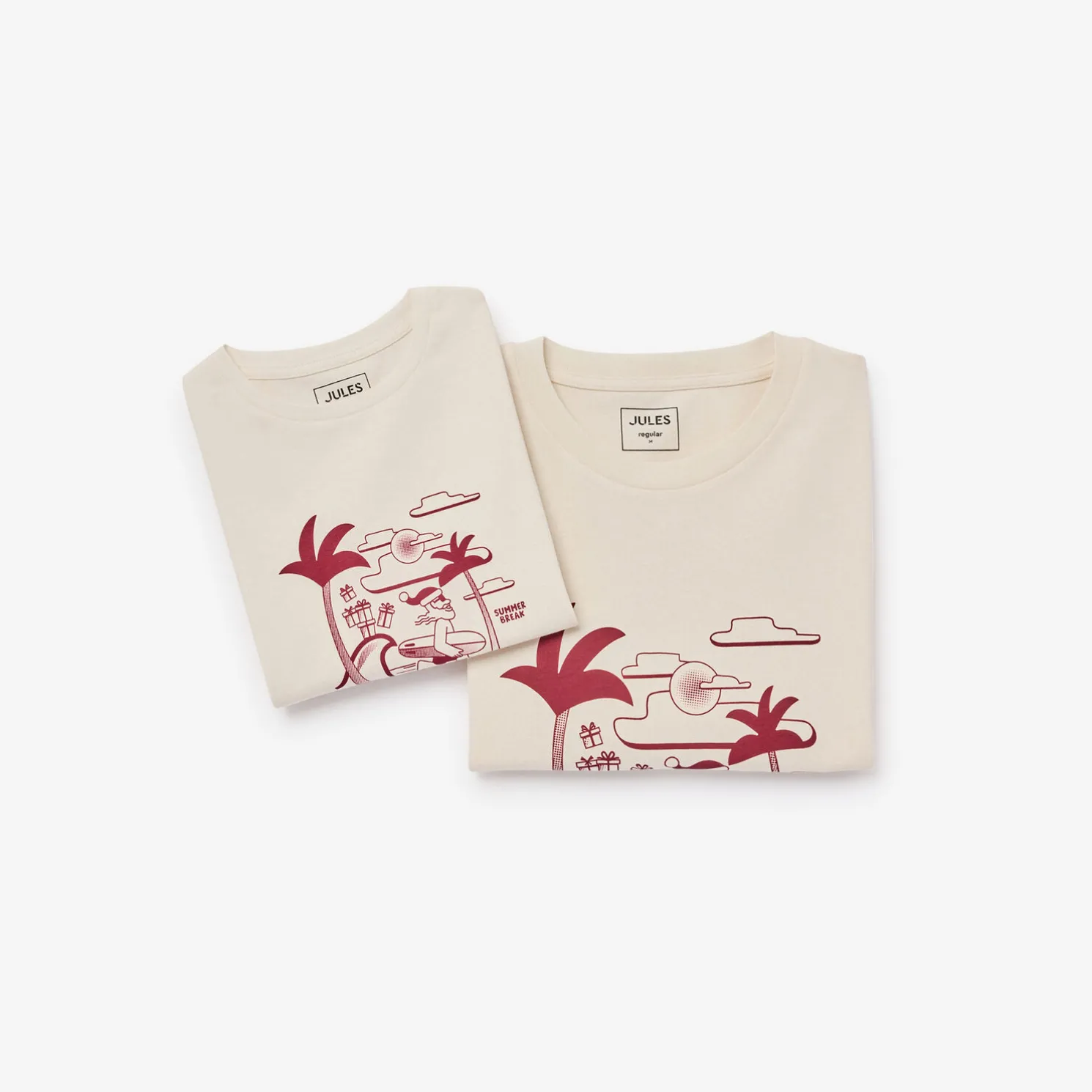 Kerst-T-shirt met ronde hals