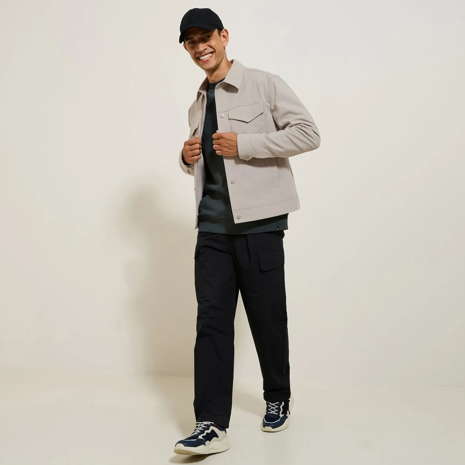 Kort jack met hemdskraag