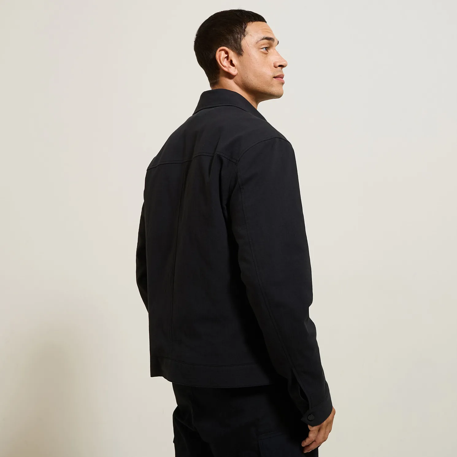 Kort jack met hemdskraag