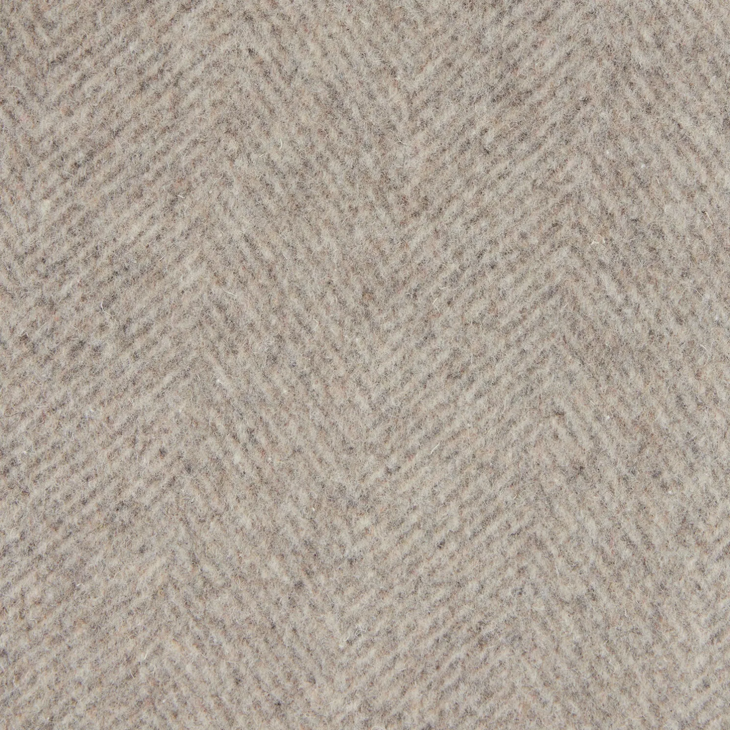 Lange mantel met visgraatmotief en reverskraag