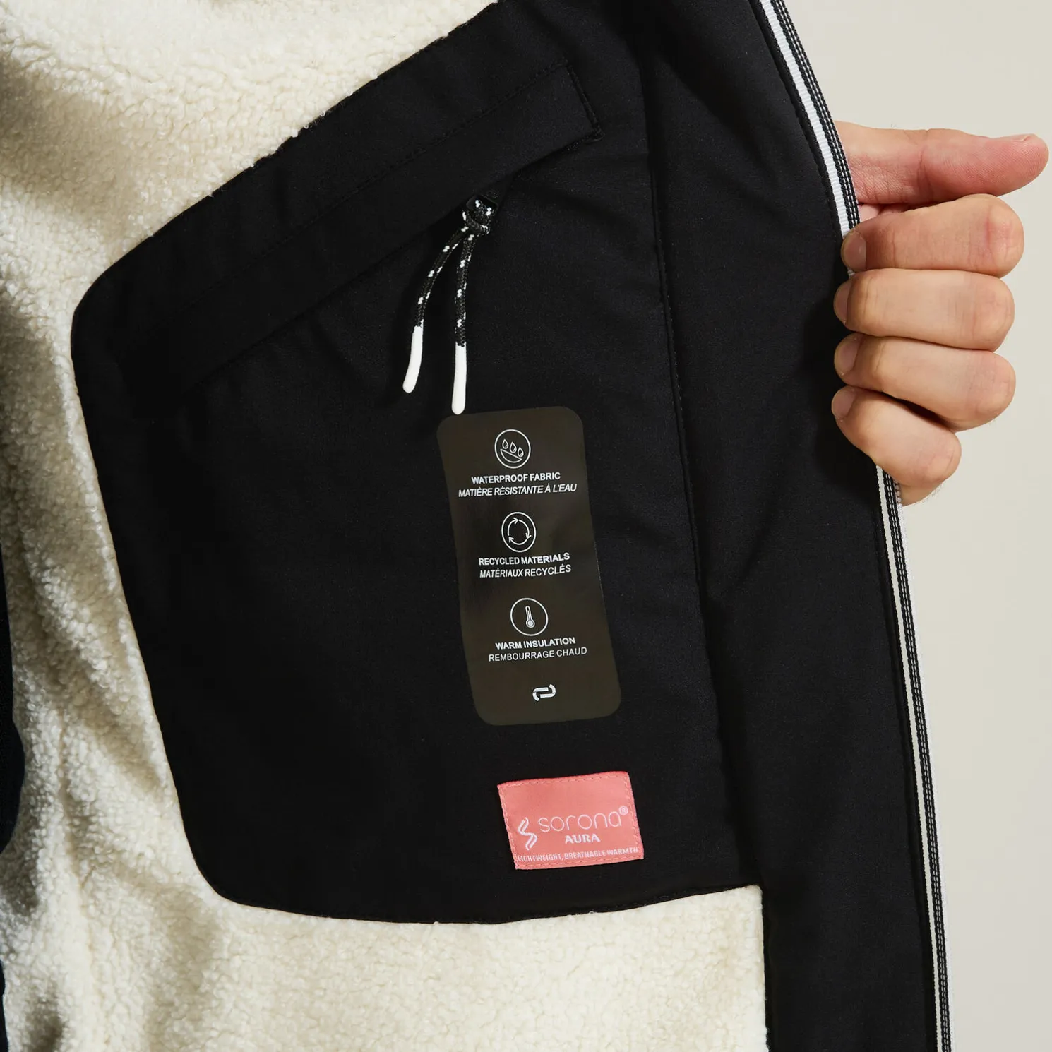 Lange wasterafstotende parka