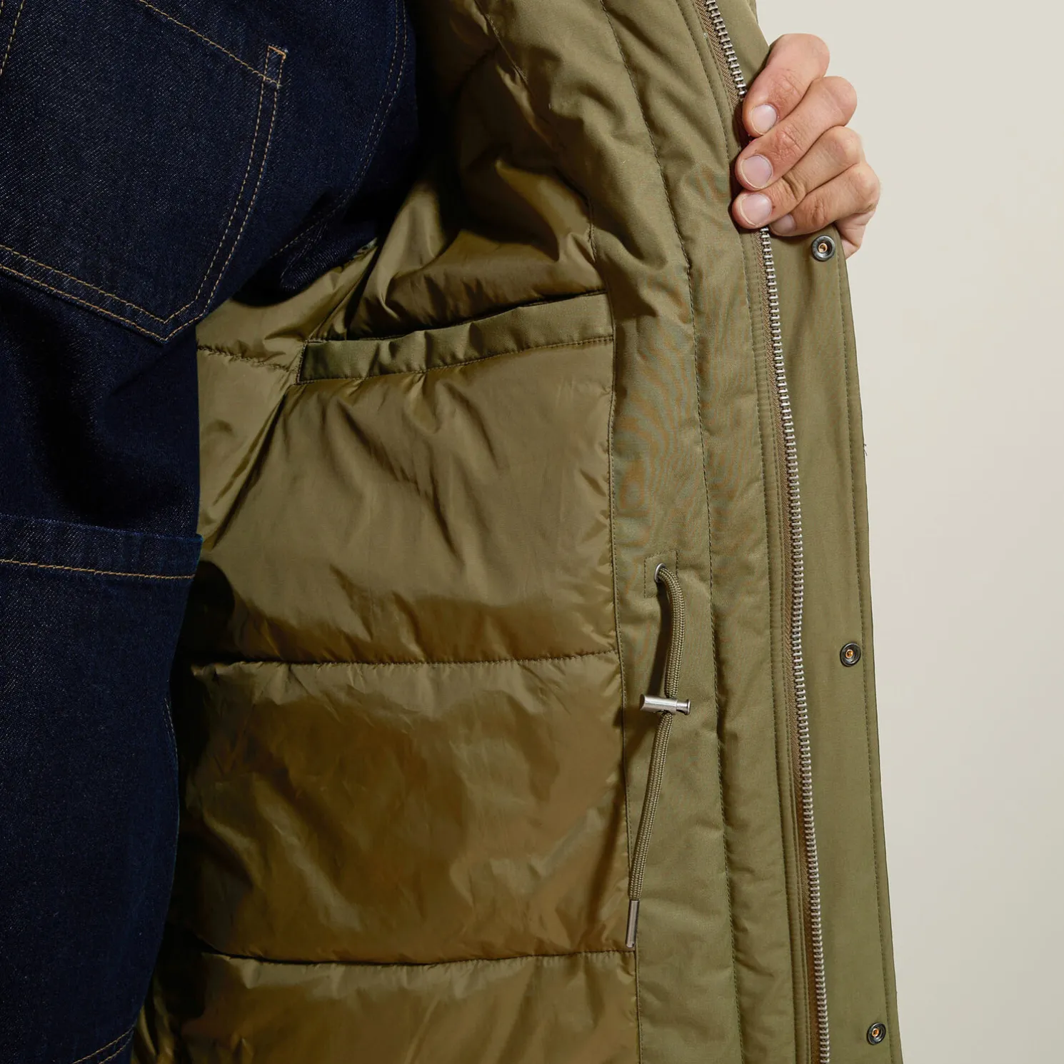 Lange waterafstotende Parka