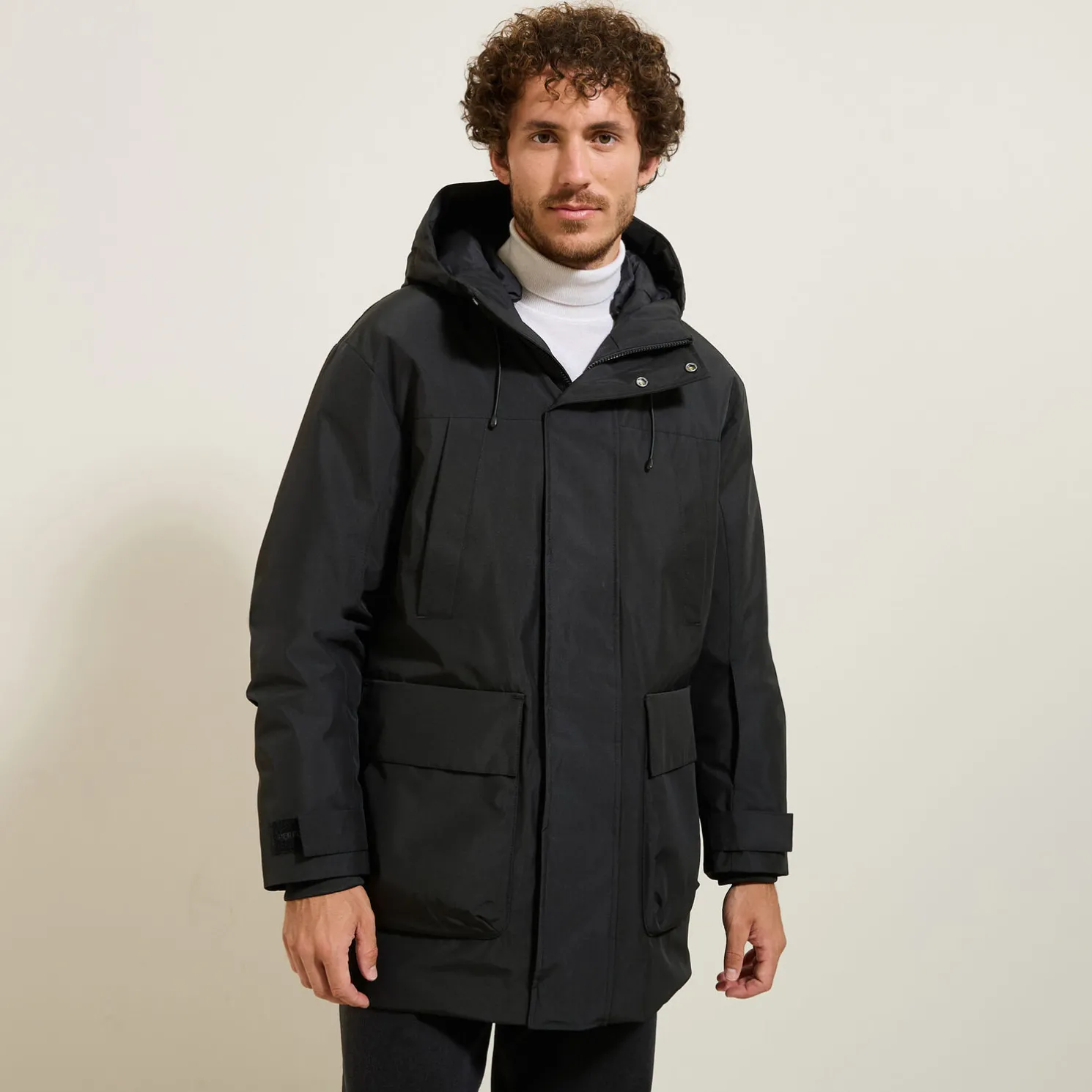 Lange waterafstotende winterparka