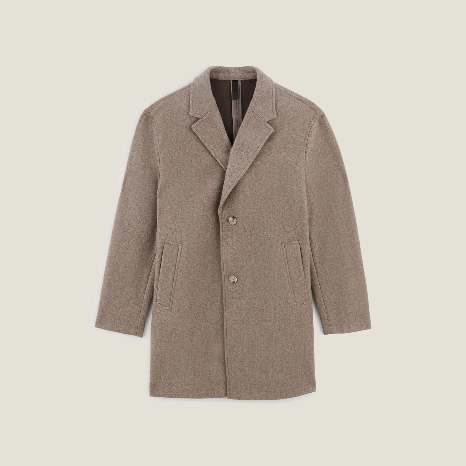 Lange wintermantel met reverskraag