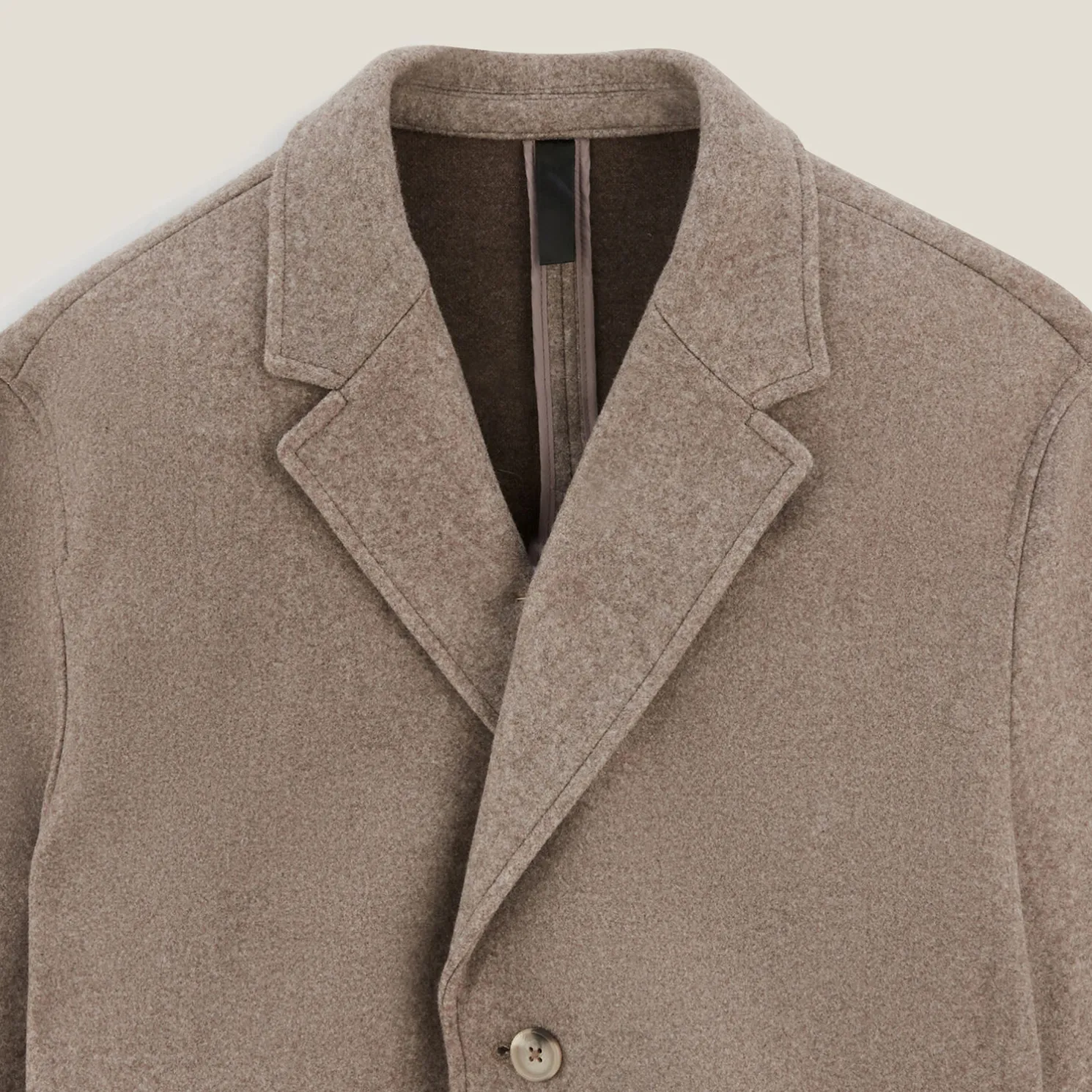 Lange wintermantel met reverskraag