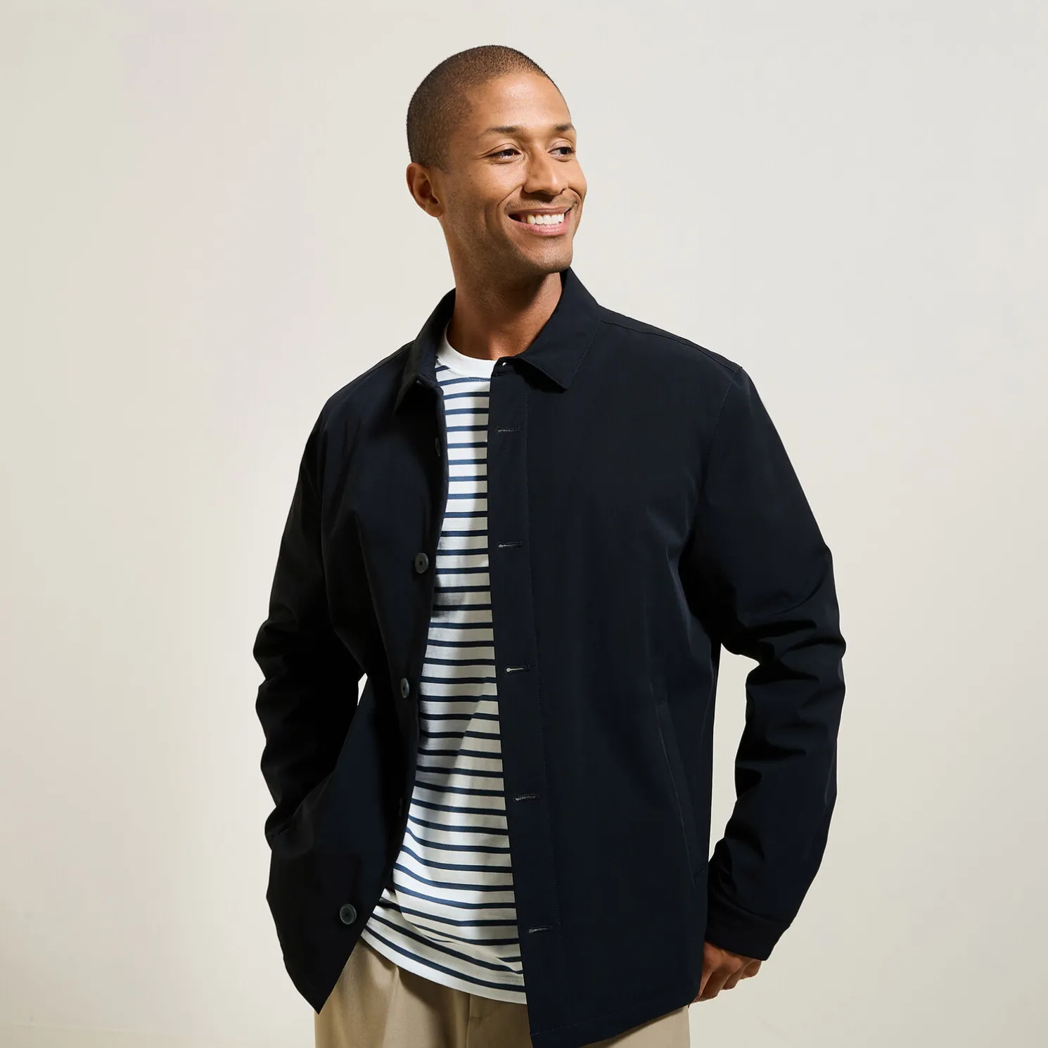 Licht overhemd met vulling