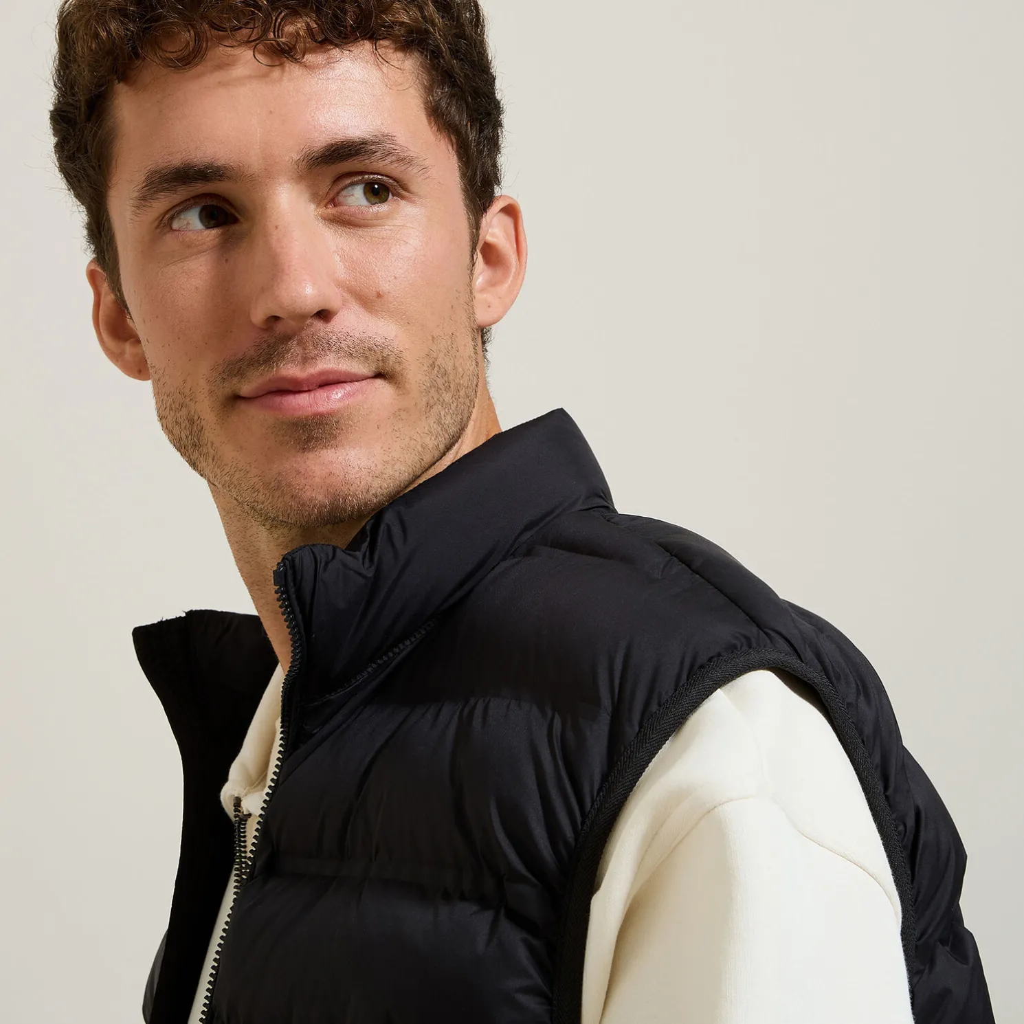 Lichte bodywarmer zonder mouwen