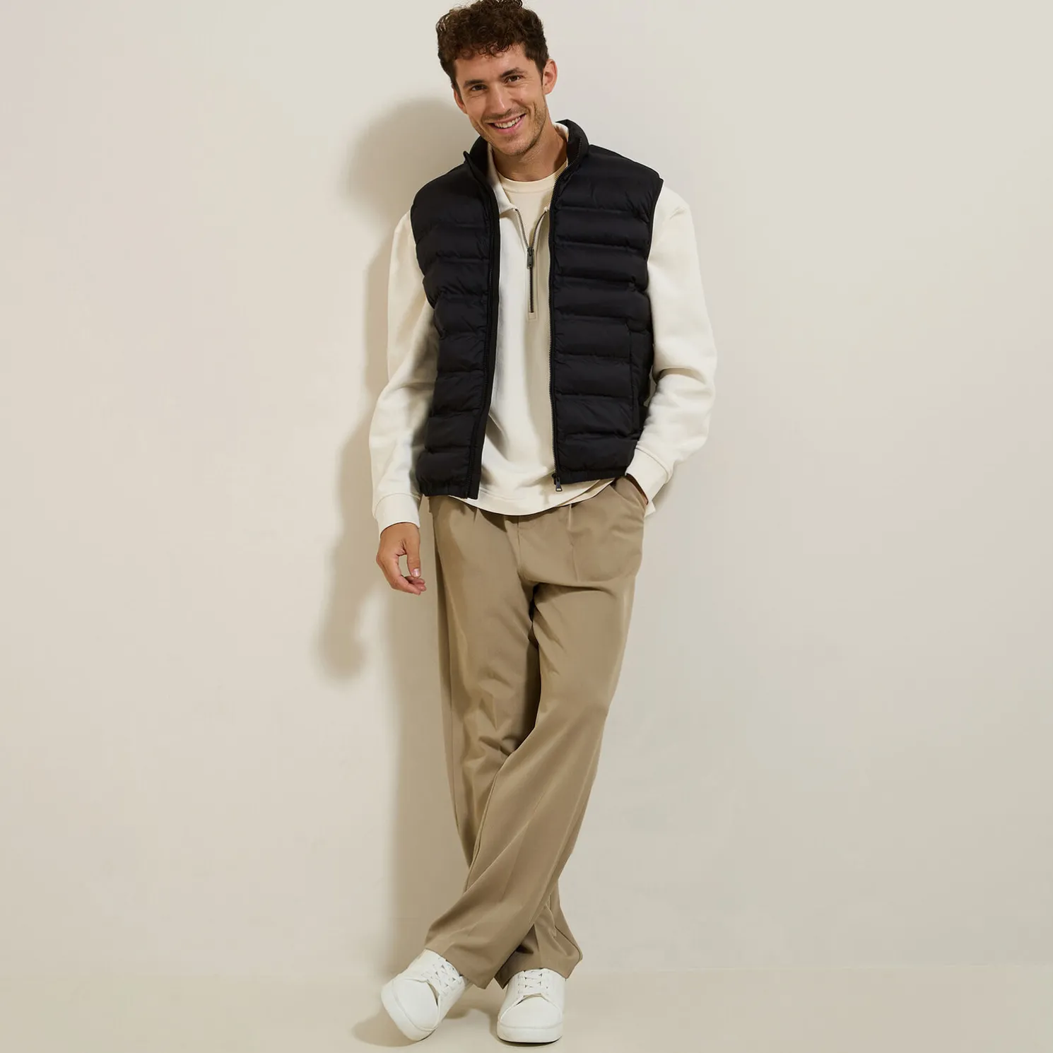 Lichte bodywarmer zonder mouwen