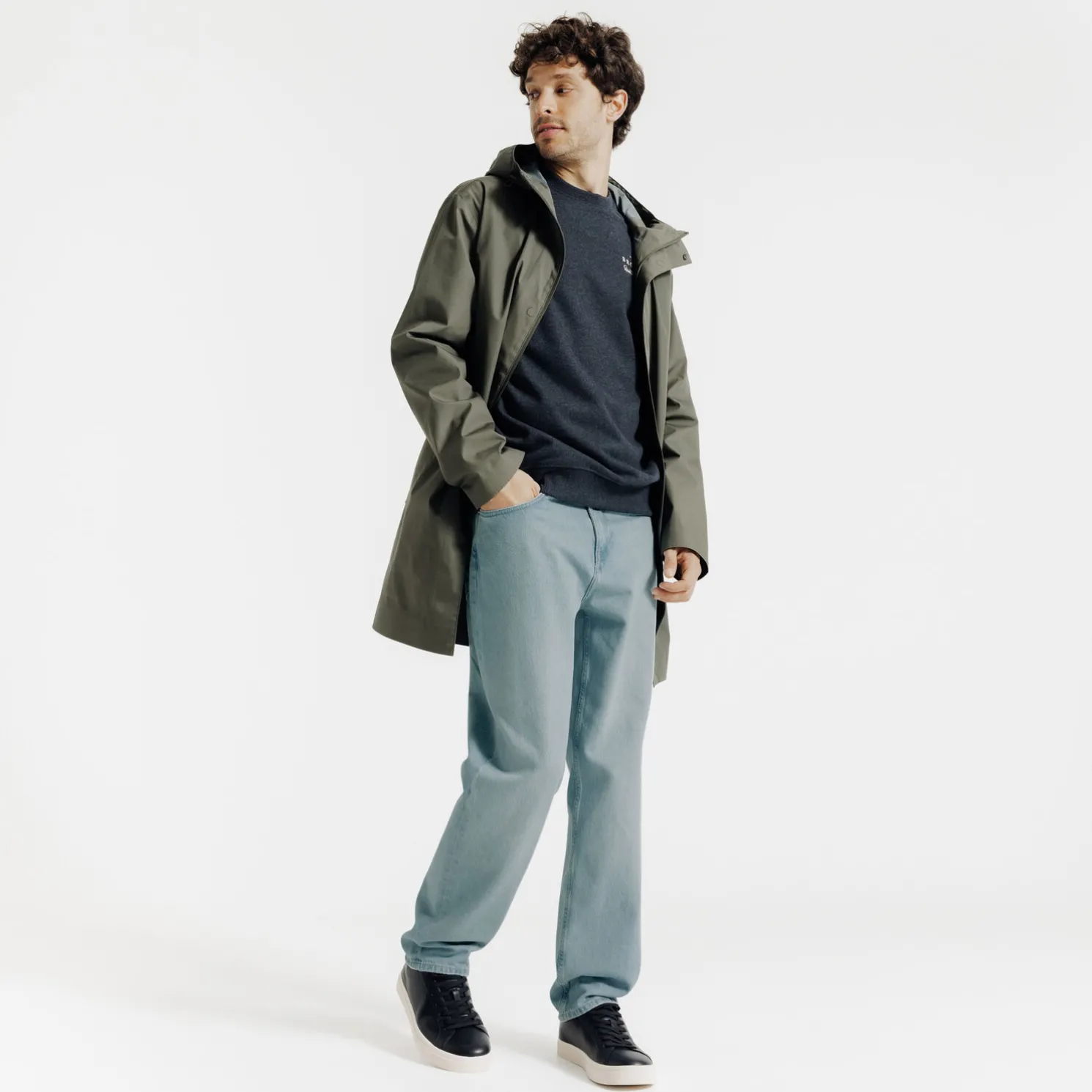 Loose fit jeans in 100% katoen