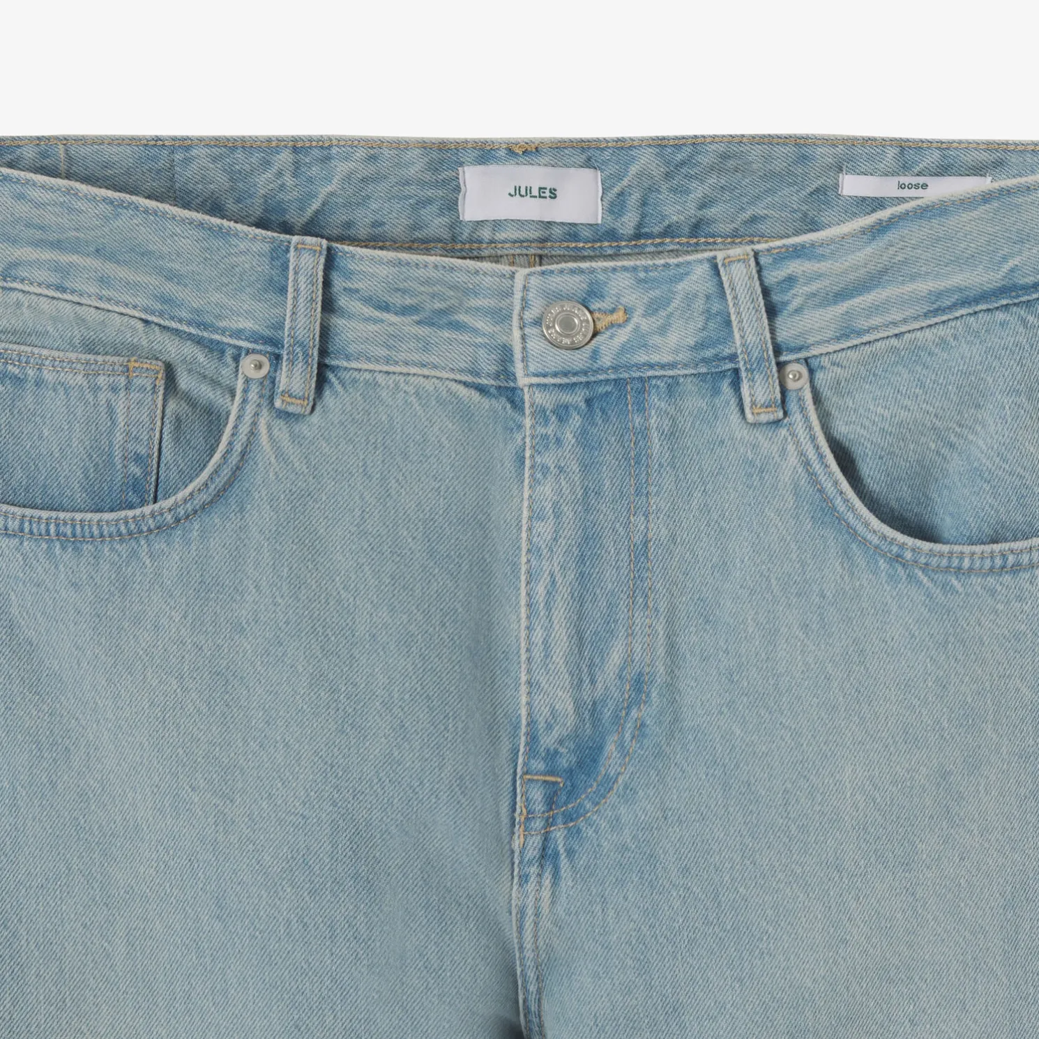 Loose fit jeans in 100% katoen