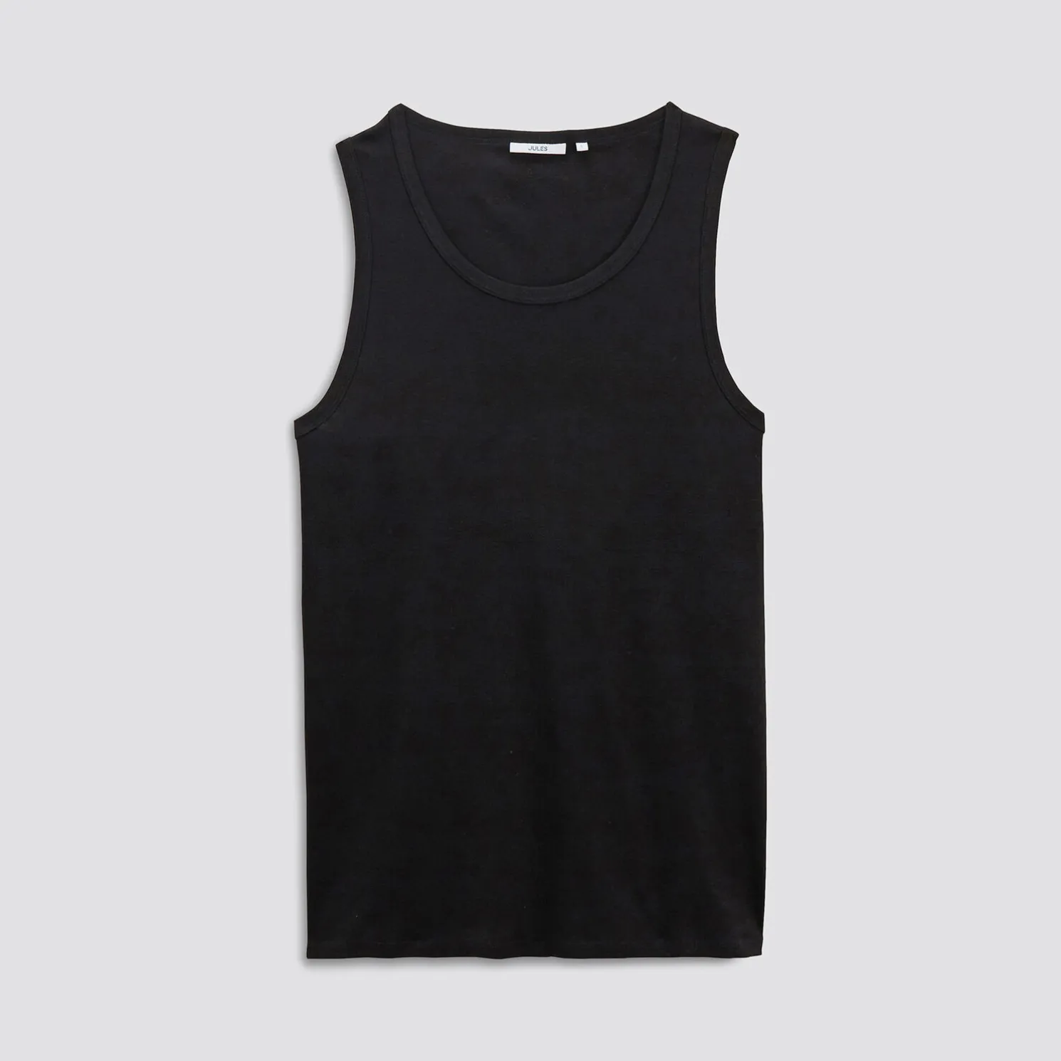 Mouwloos hemdje in 1x1 ribboord