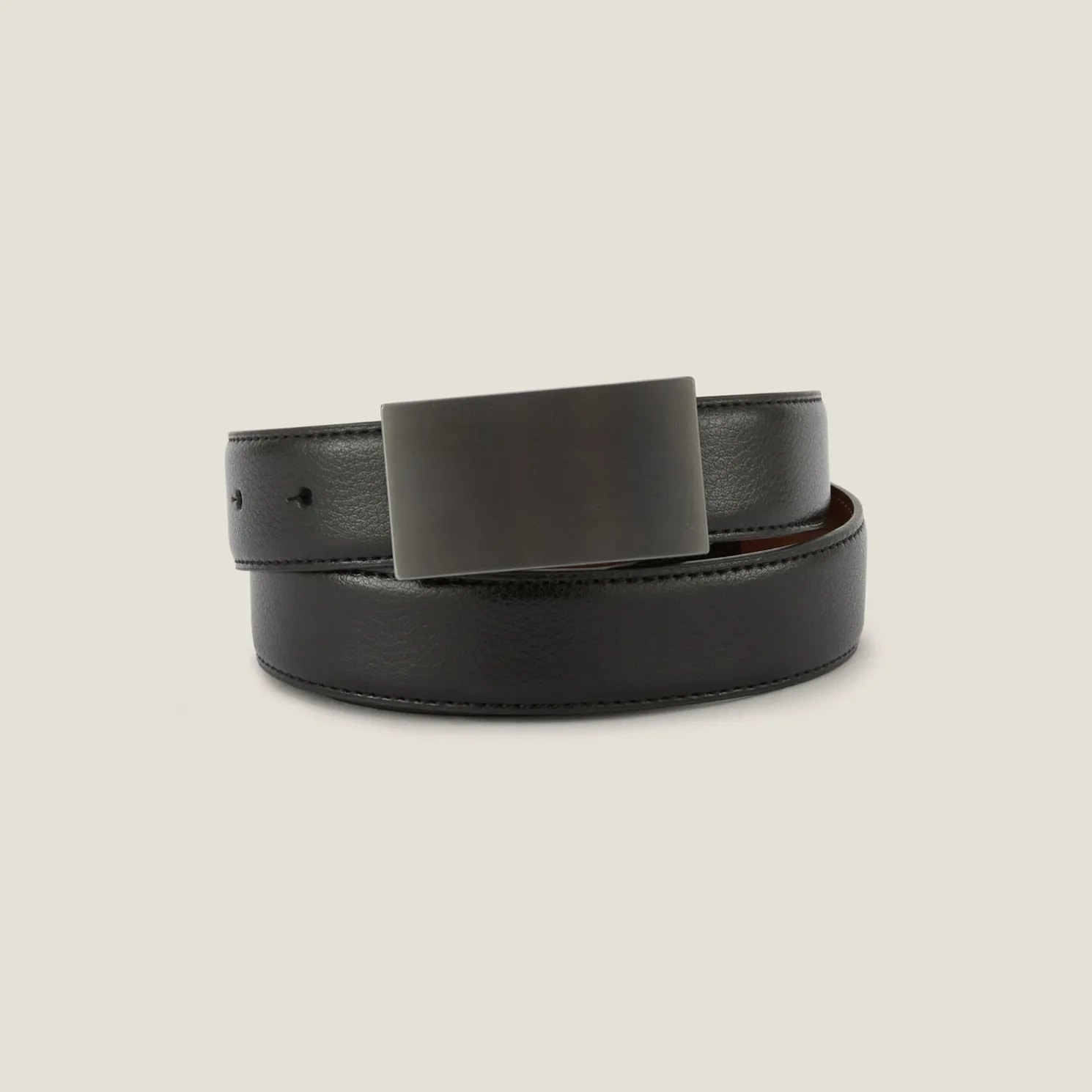 Omkeerbare riem met plaatgesp