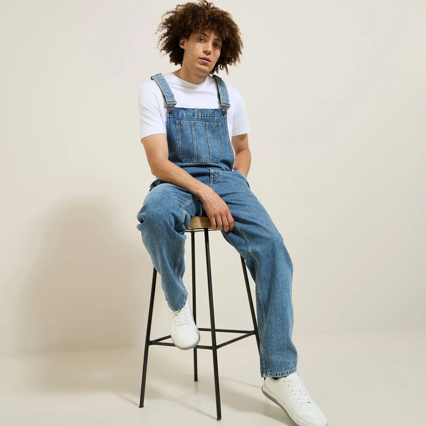 Overall in denim