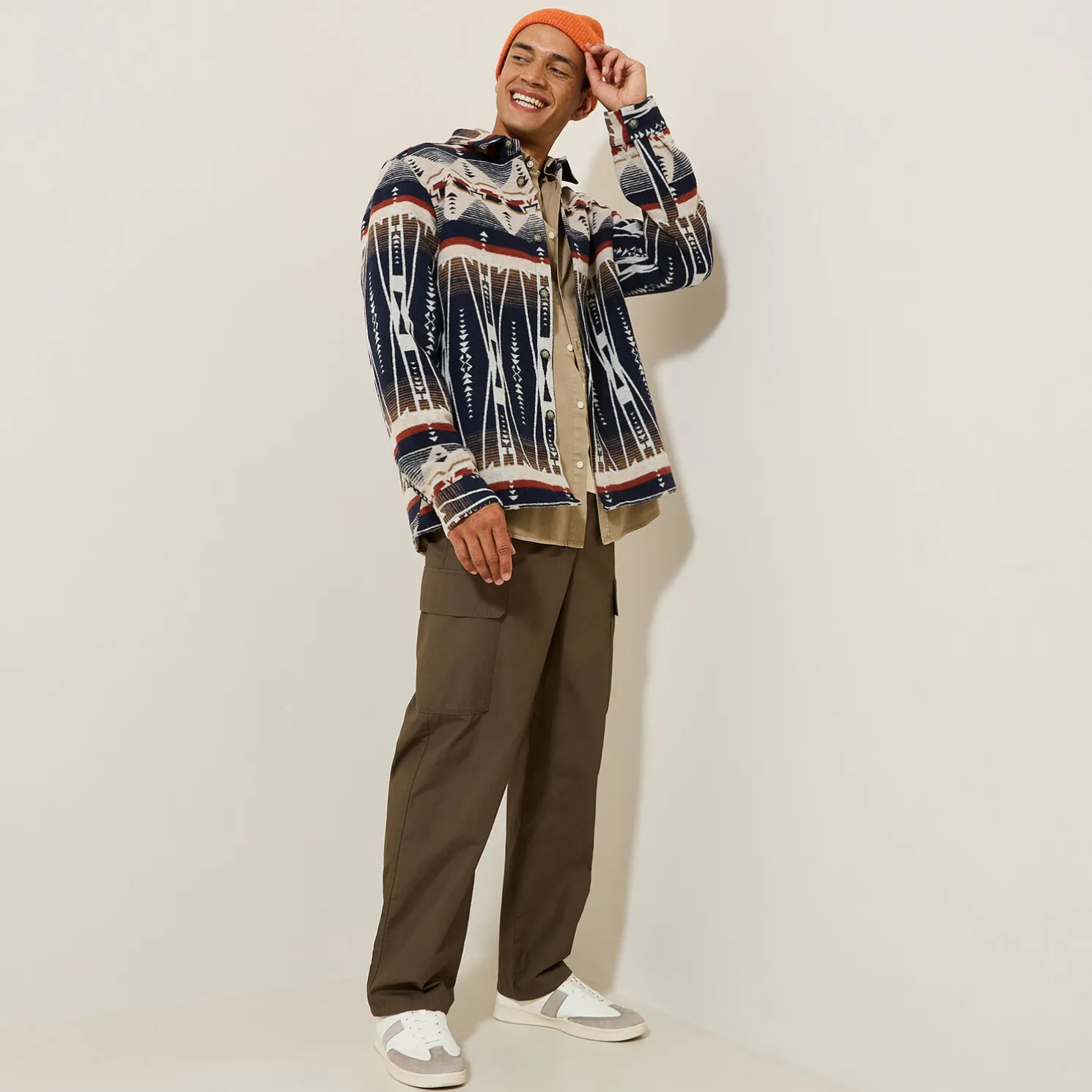 Overhemd met geometrische motieven