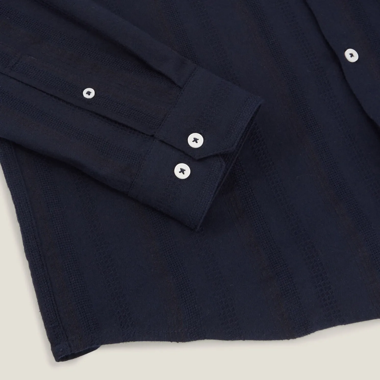 Overhemd van getextureerd katoen