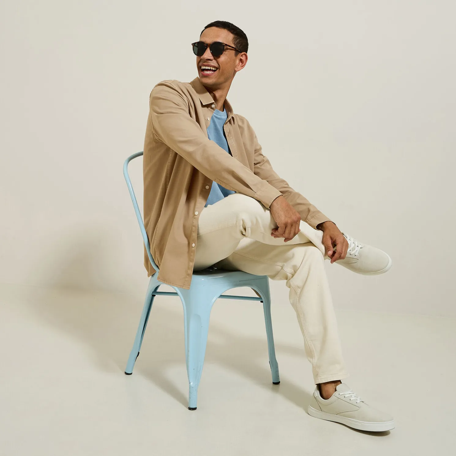 Overhemd van tencelkatoen