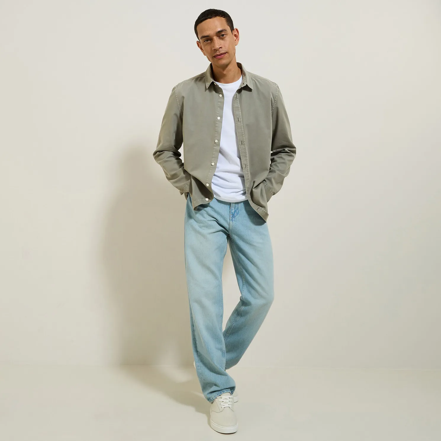 Overhemd van tencelkatoen