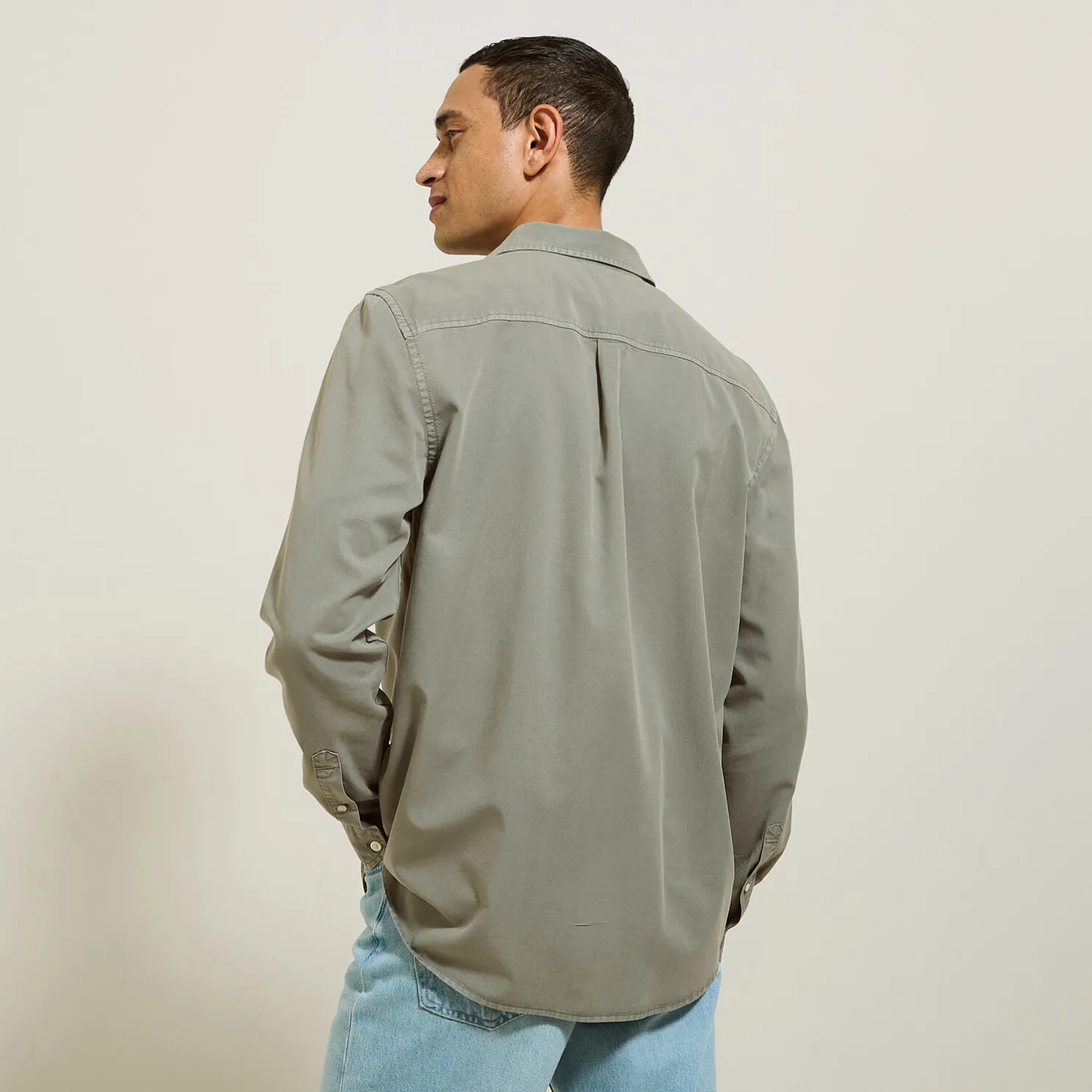 Overhemd van tencelkatoen