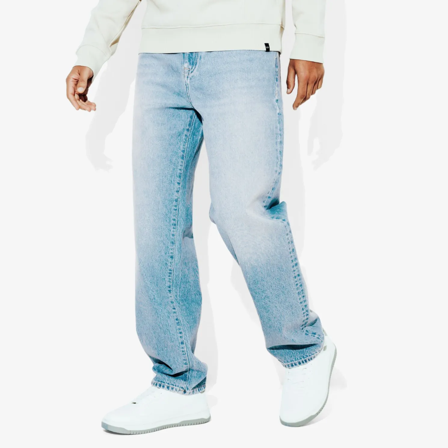 Pantalon Denim Bleu moyen