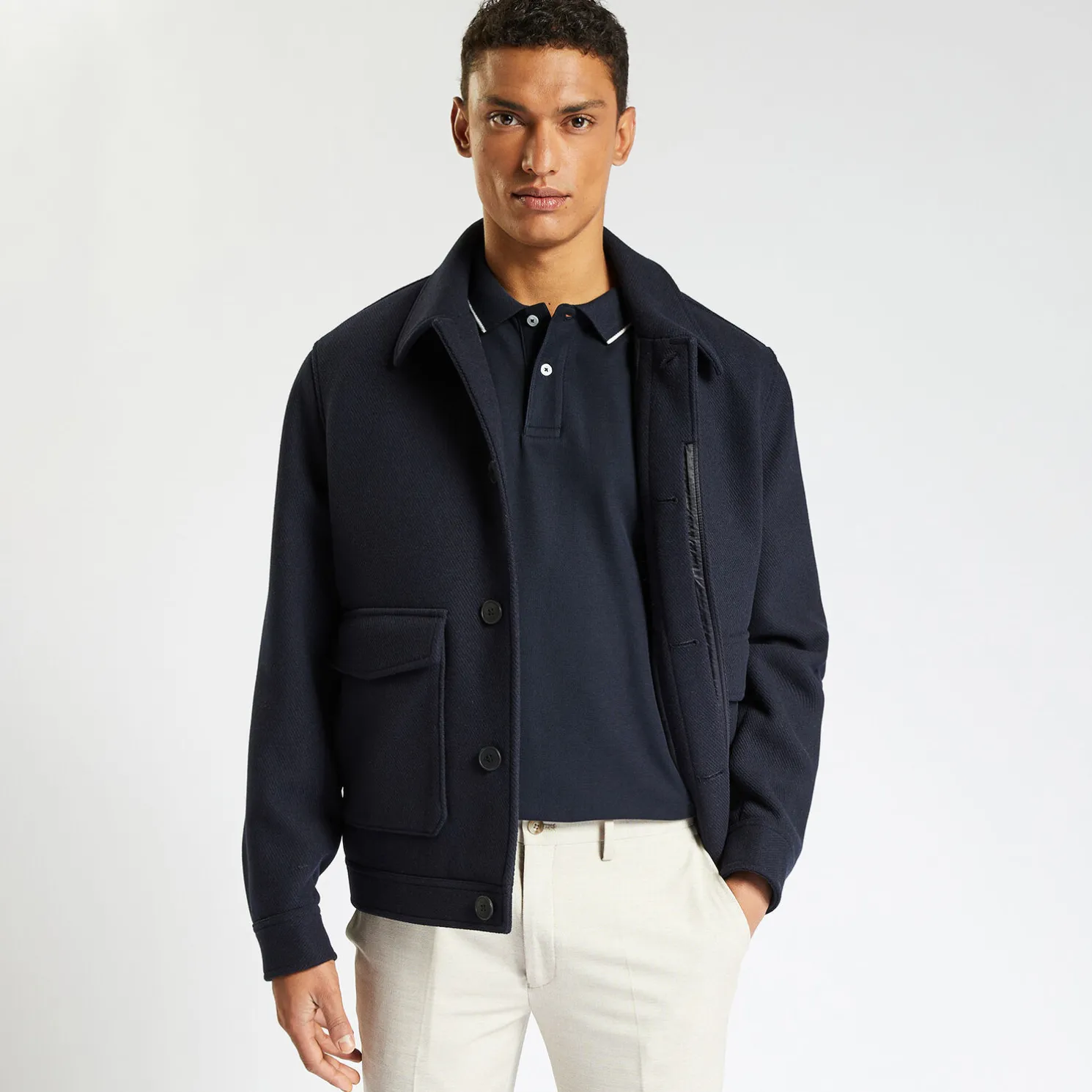 Polo in piquékatoen met korte mouwen