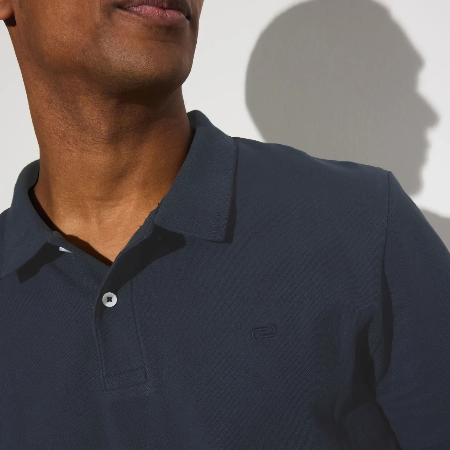 Polo in piquékatoen met korte mouwen