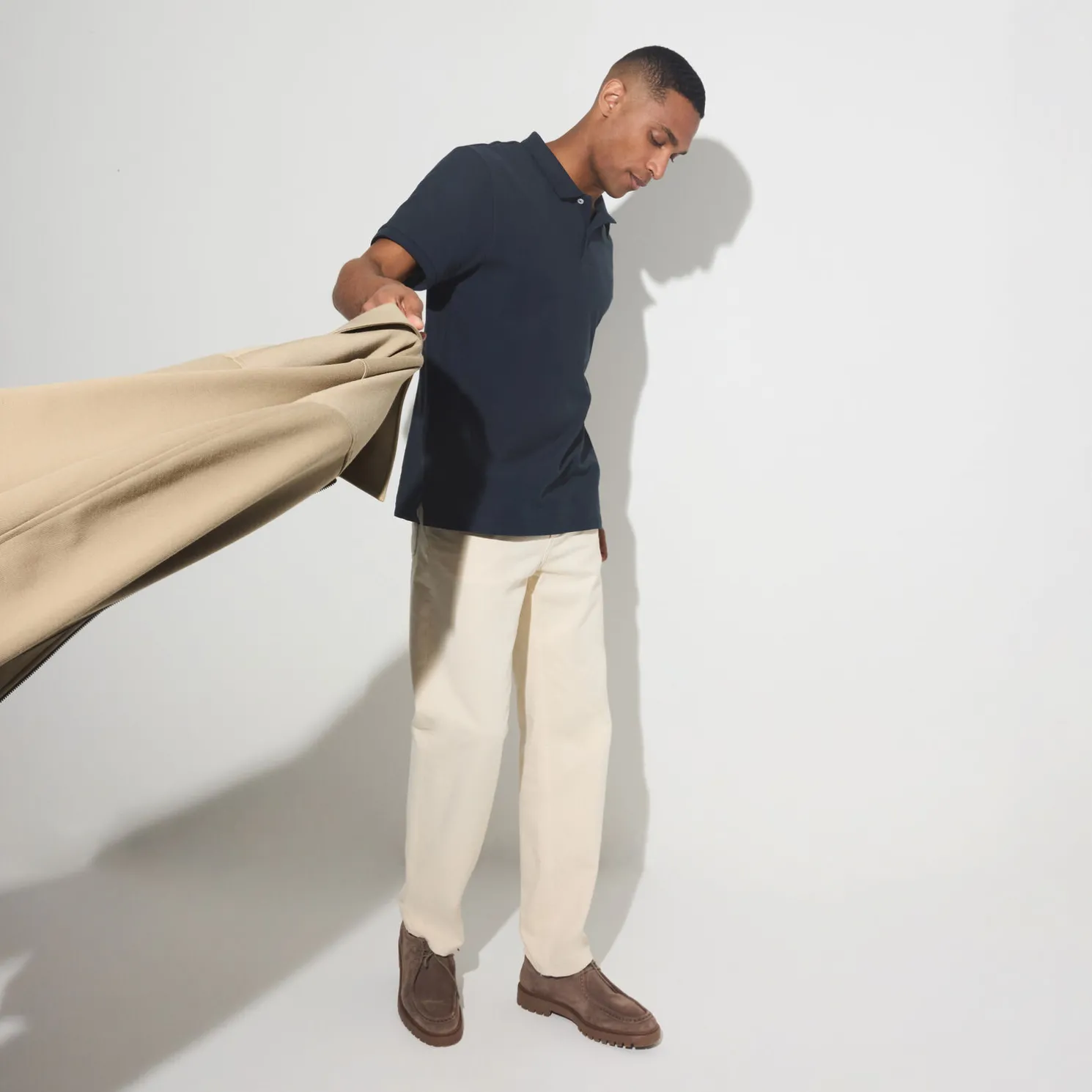 Polo in piquékatoen met korte mouwen